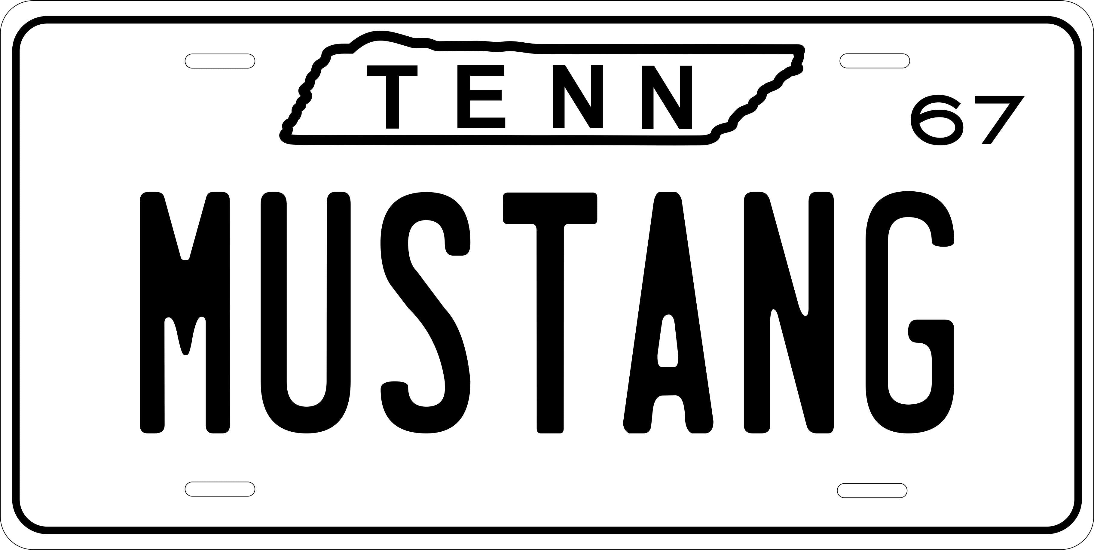 Tennessee 1967 License Plate Personalized Novelty Fun Car Bike Motorcycle