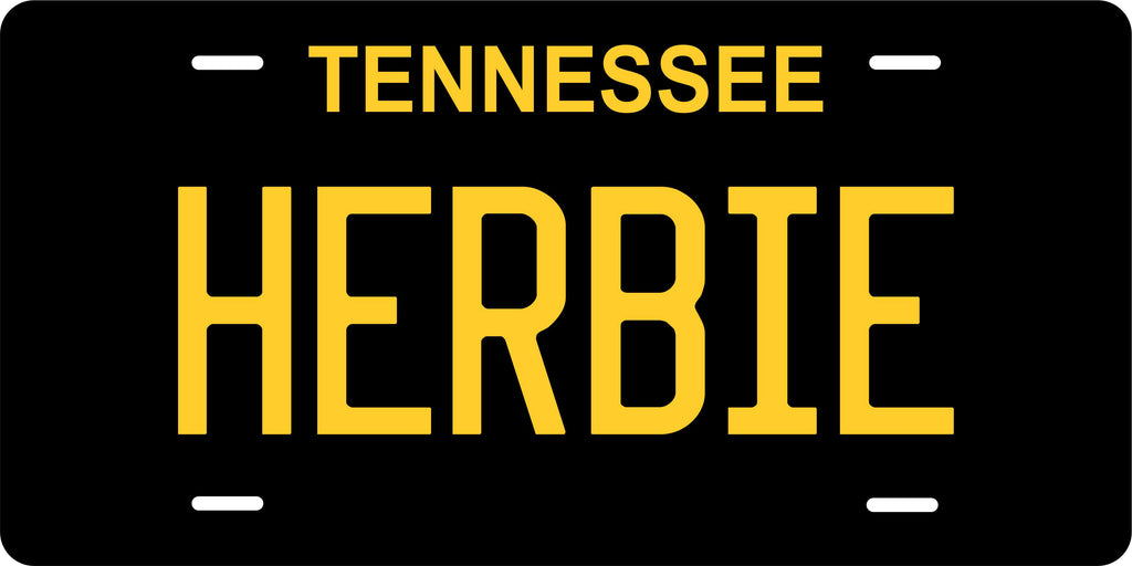 Tennessee Black Yellow  License Plate Personalized Novelty Fun Car Bike Motorcycle