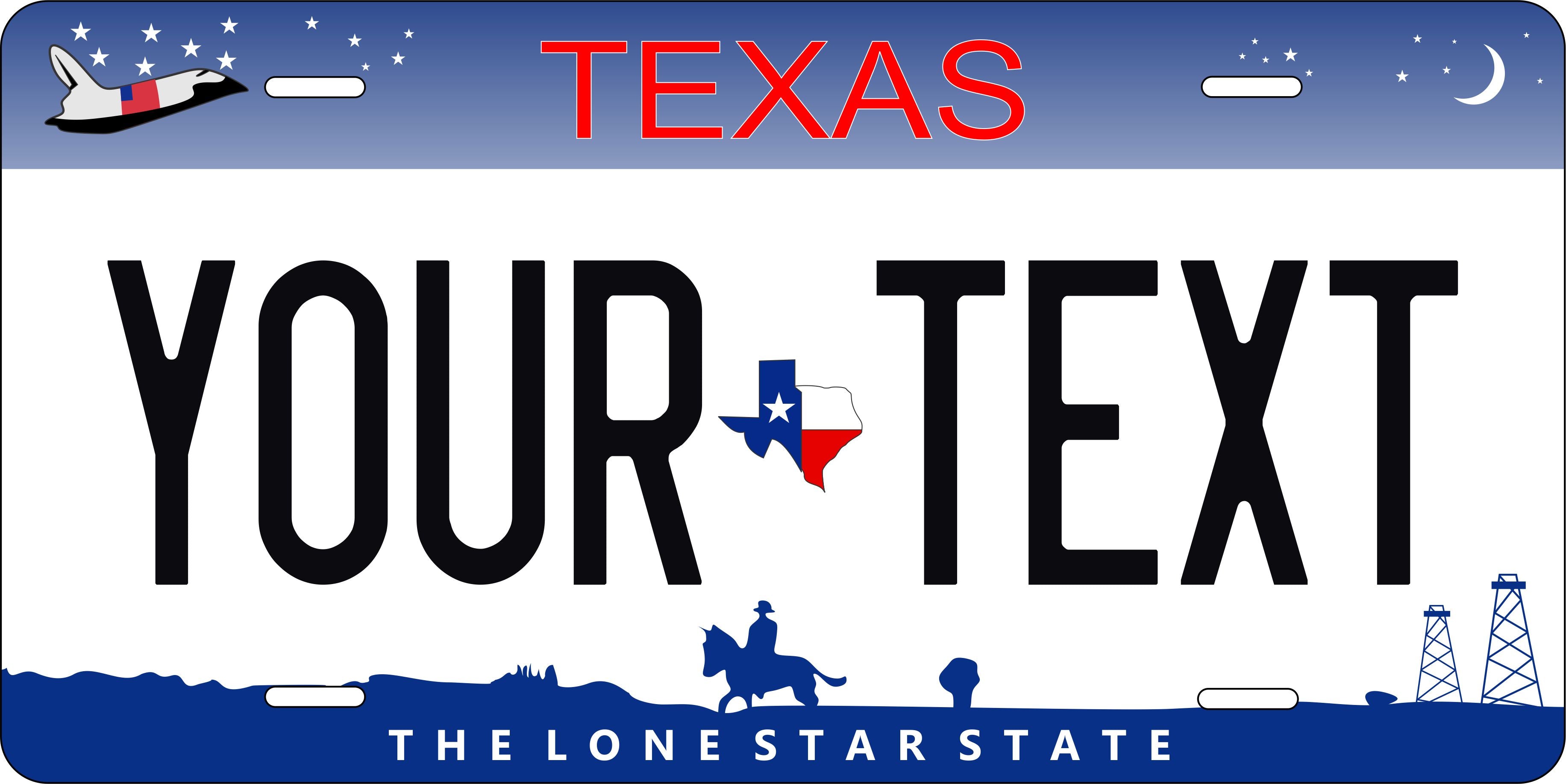 Texas 2008  License Plate Personalized Novelty Fun Car Bike Motorcycle