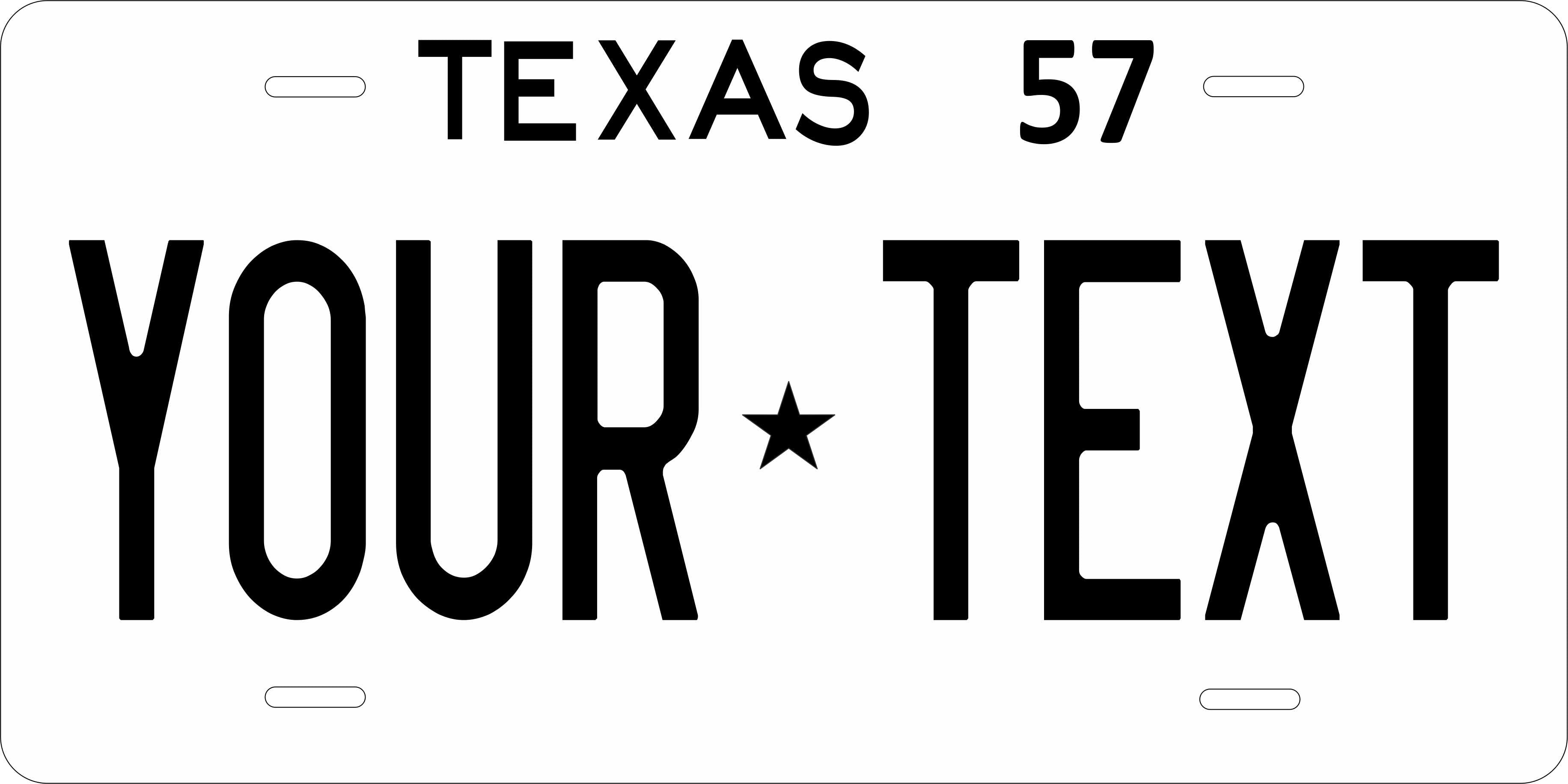 Texas 1957 License Plate Personalized Novelty Fun Car Bike Motorcycle