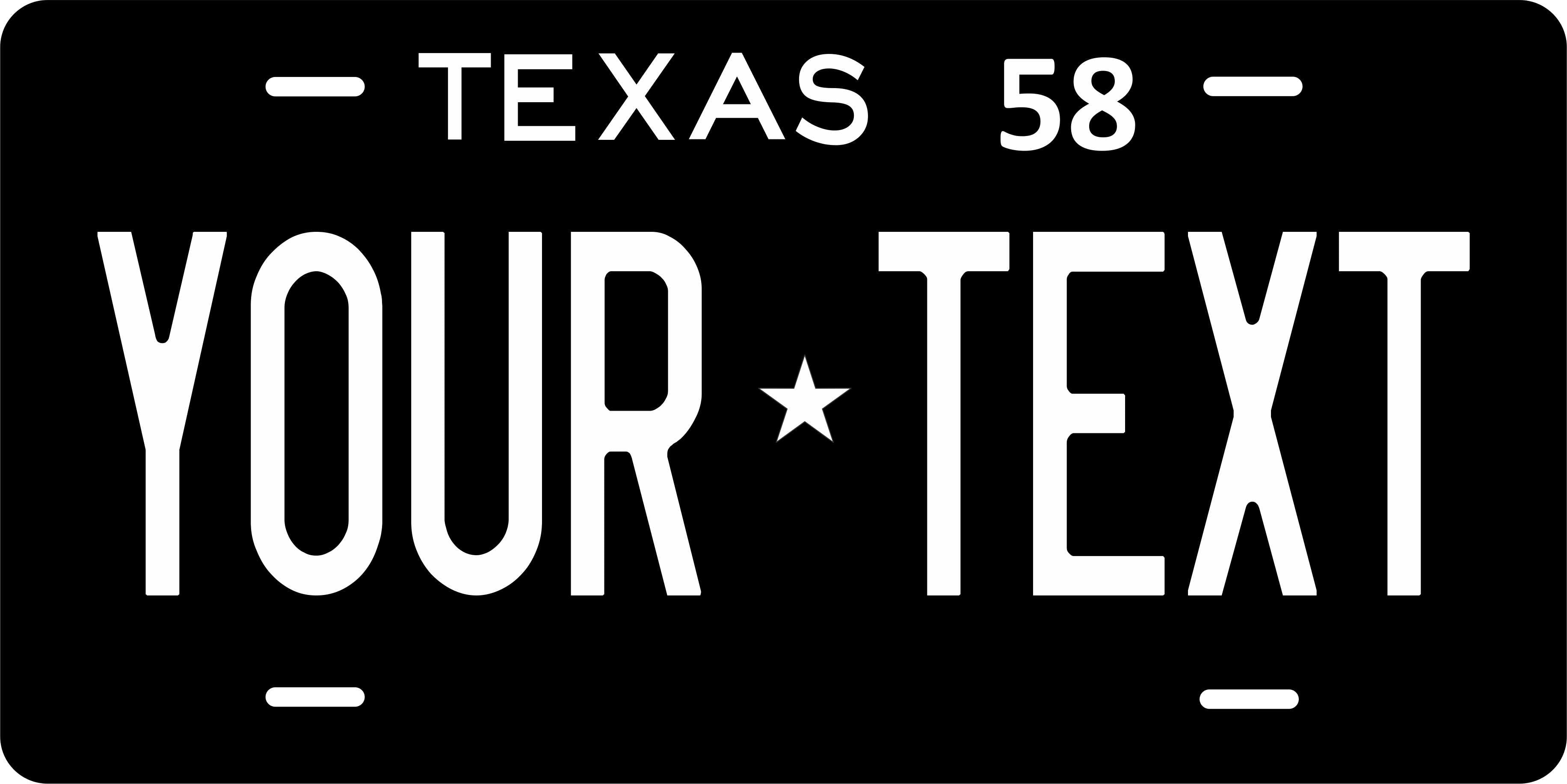 Texas 1958 License Plate Personalized Novelty Fun Car Bike Motorcycle