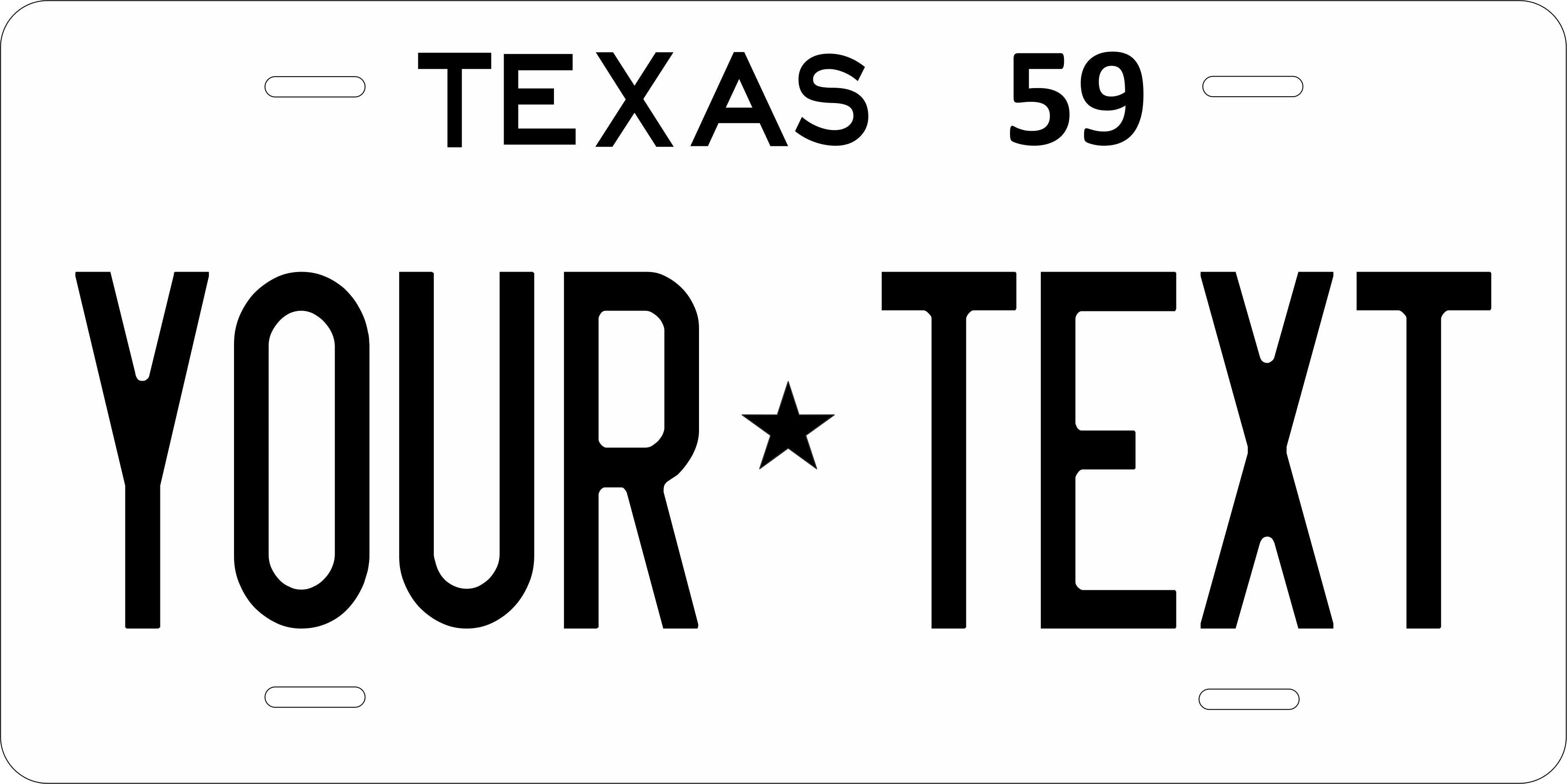 Texas 1959 License Plate Personalized Novelty Fun Car Bike Motorcycle