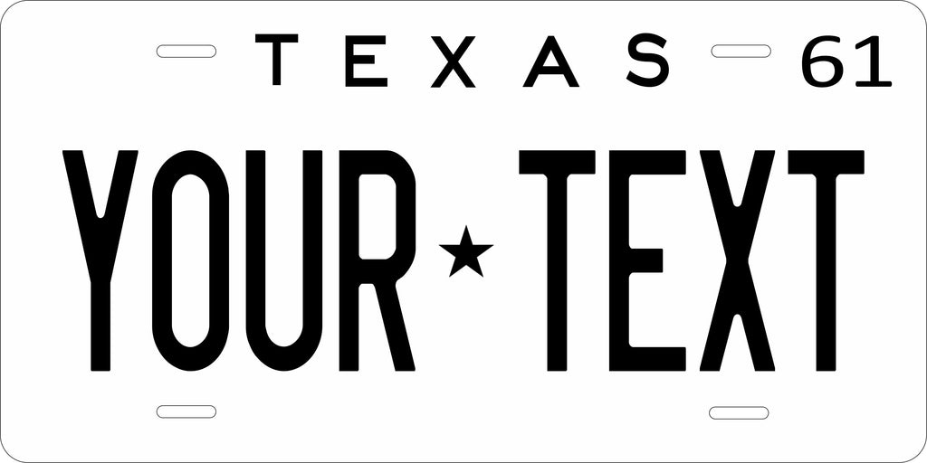 Texas 1961 License Plate Personalized Novelty Fun Car Bike Motorcycle