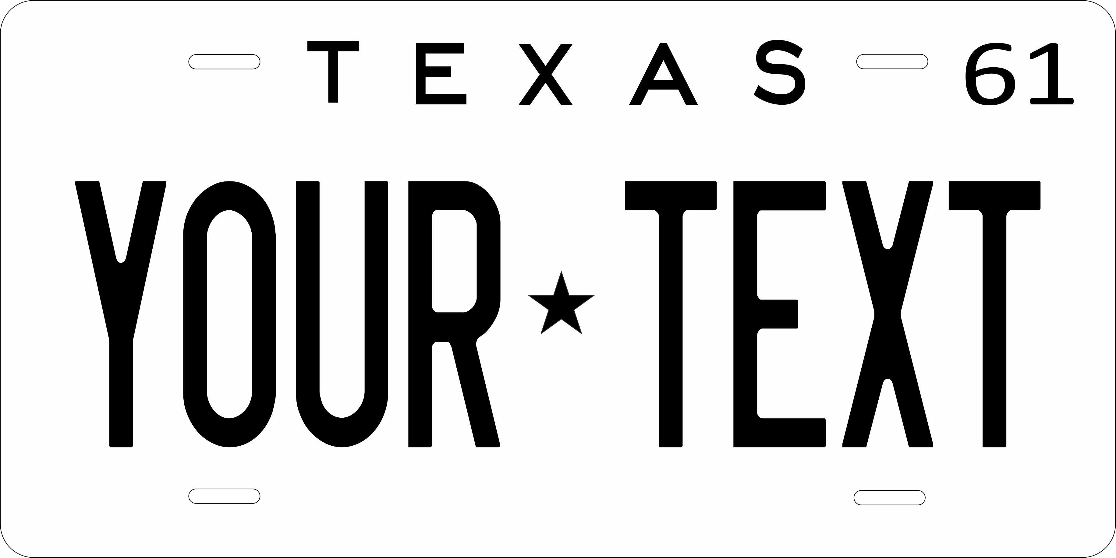 Texas 1961 License Plate Personalized Novelty Fun Car Bike Motorcycle