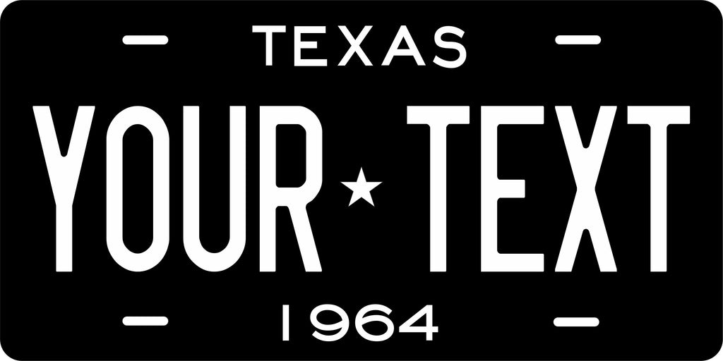 Texas 1964 License Plate Personalized Novelty Fun Car Bike Motorcycle