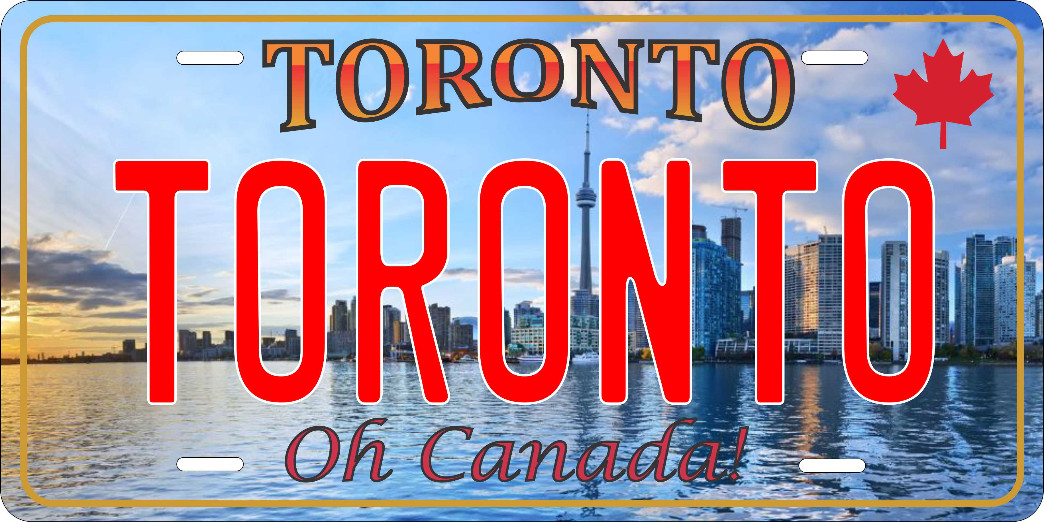 Toronto Canada city License Plate personalized Novelty Fun Car Bike Motorcycle