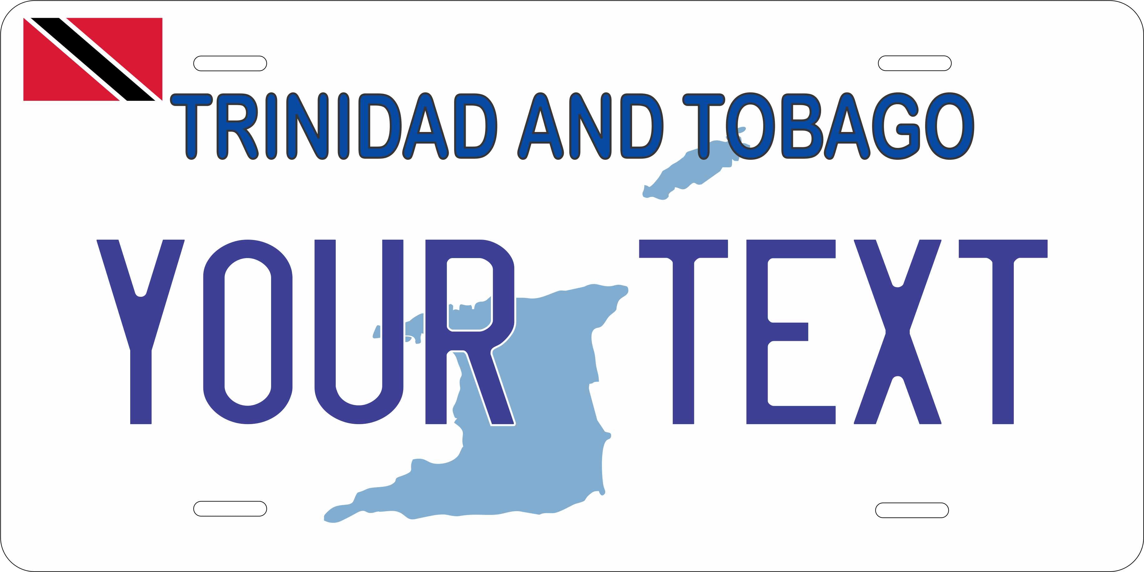 Trinidad Map CARI License Plate Custom Novelty Car Bike Motorcycle