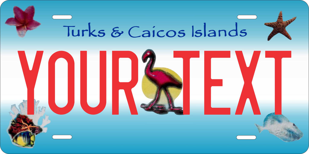 Turks Caicos Taxi CARI License Plate Custom Novelty Car Bike Motorcycle