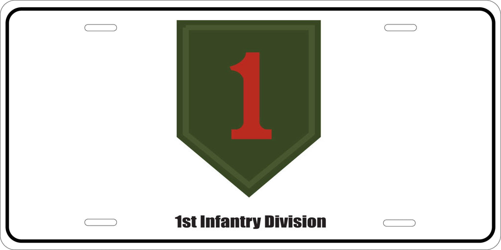 1st Inf Div Army Military License Plate personalized Novelty Fun Car Bike Motorcycle