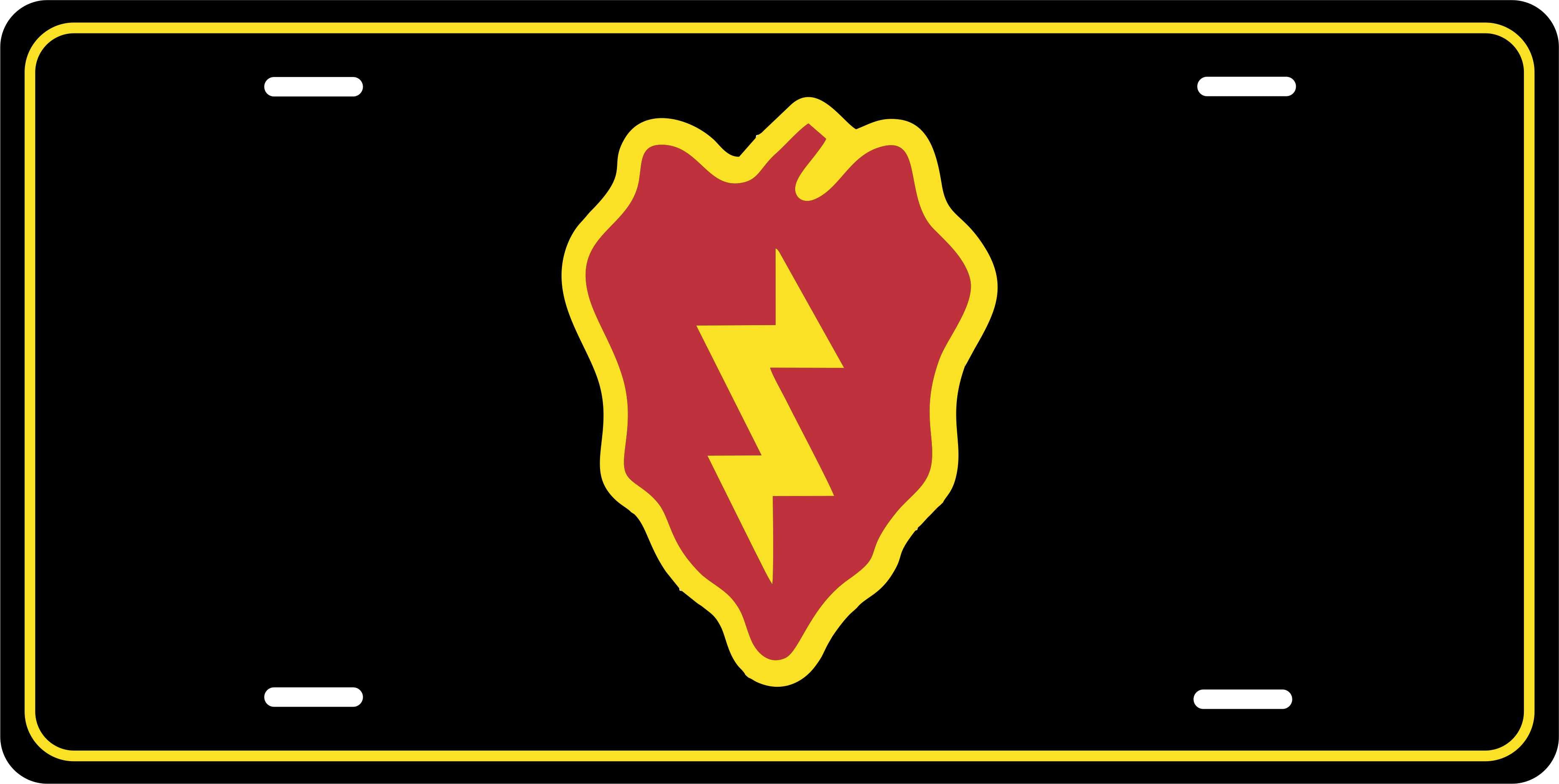 25th Infantry Div Army Military License Plate personalized Novelty Fun Car Bike Motorcycle