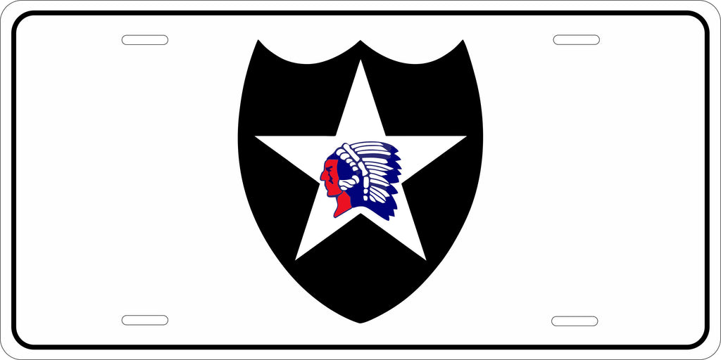 2nd Inf Div Army Military License Plate personalized Novelty Fun Car Bike Motorcycle