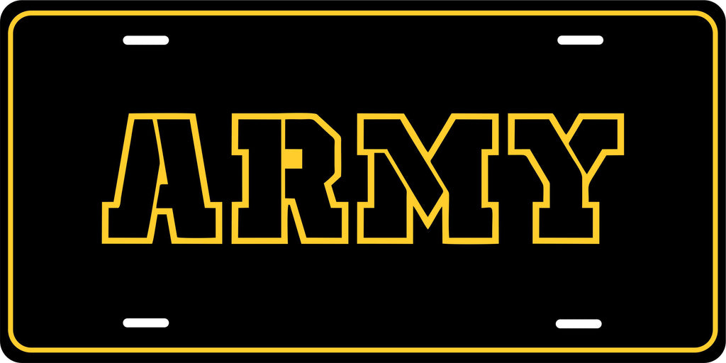 Army Logo Military License Plate personalized Novelty Fun Car Bike Motorcycle