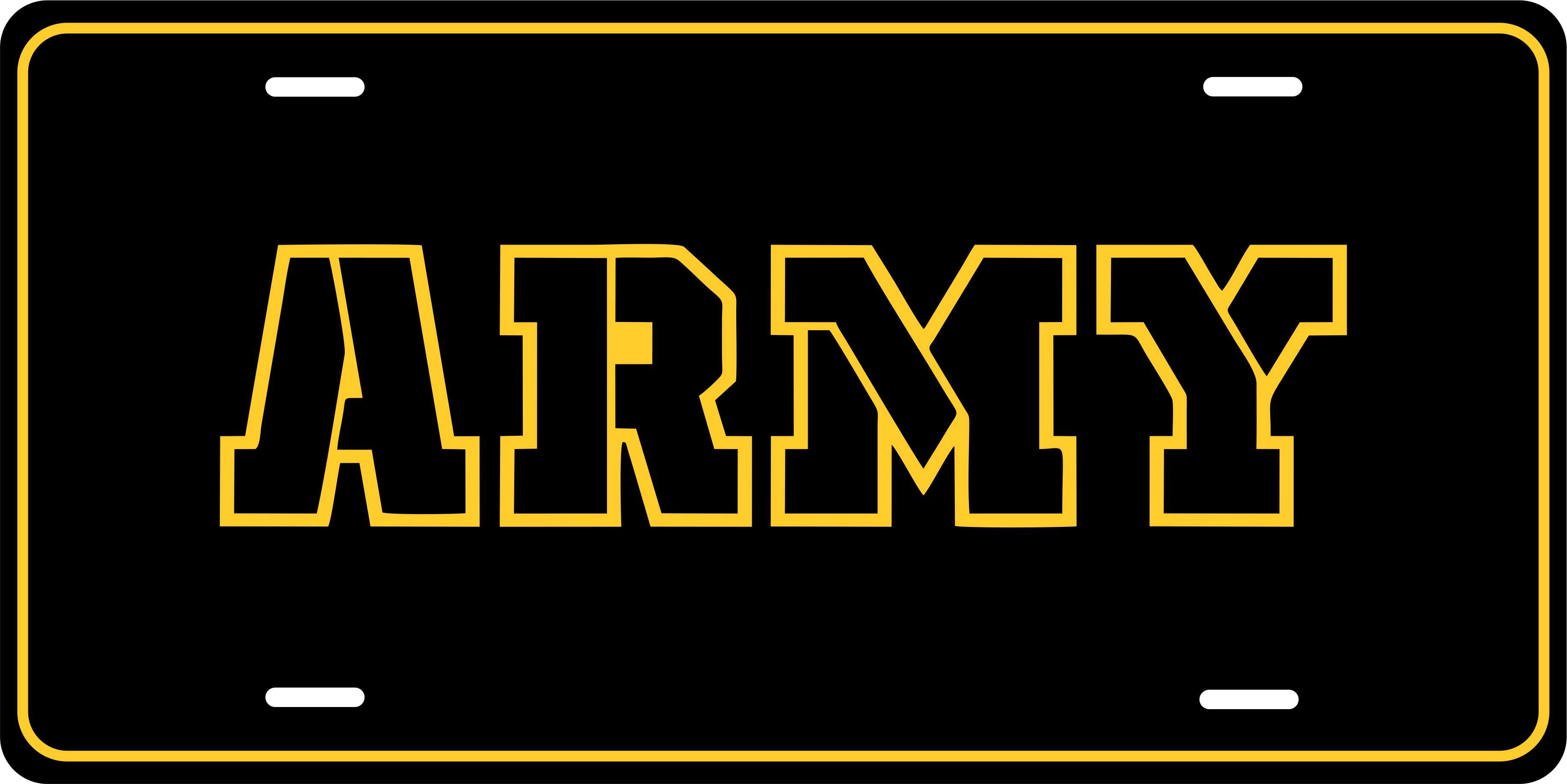 Army Logo Military License Plate personalized Novelty Fun Car Bike Motorcycle