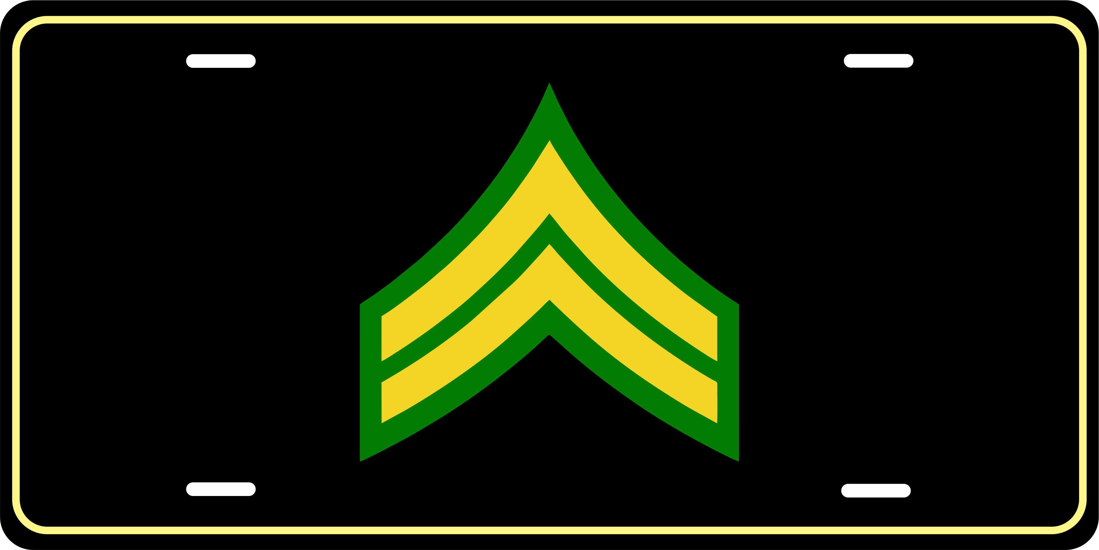 Corporal E4 Army Military License Plate personalized Novelty Fun Car Bike Motorcycle