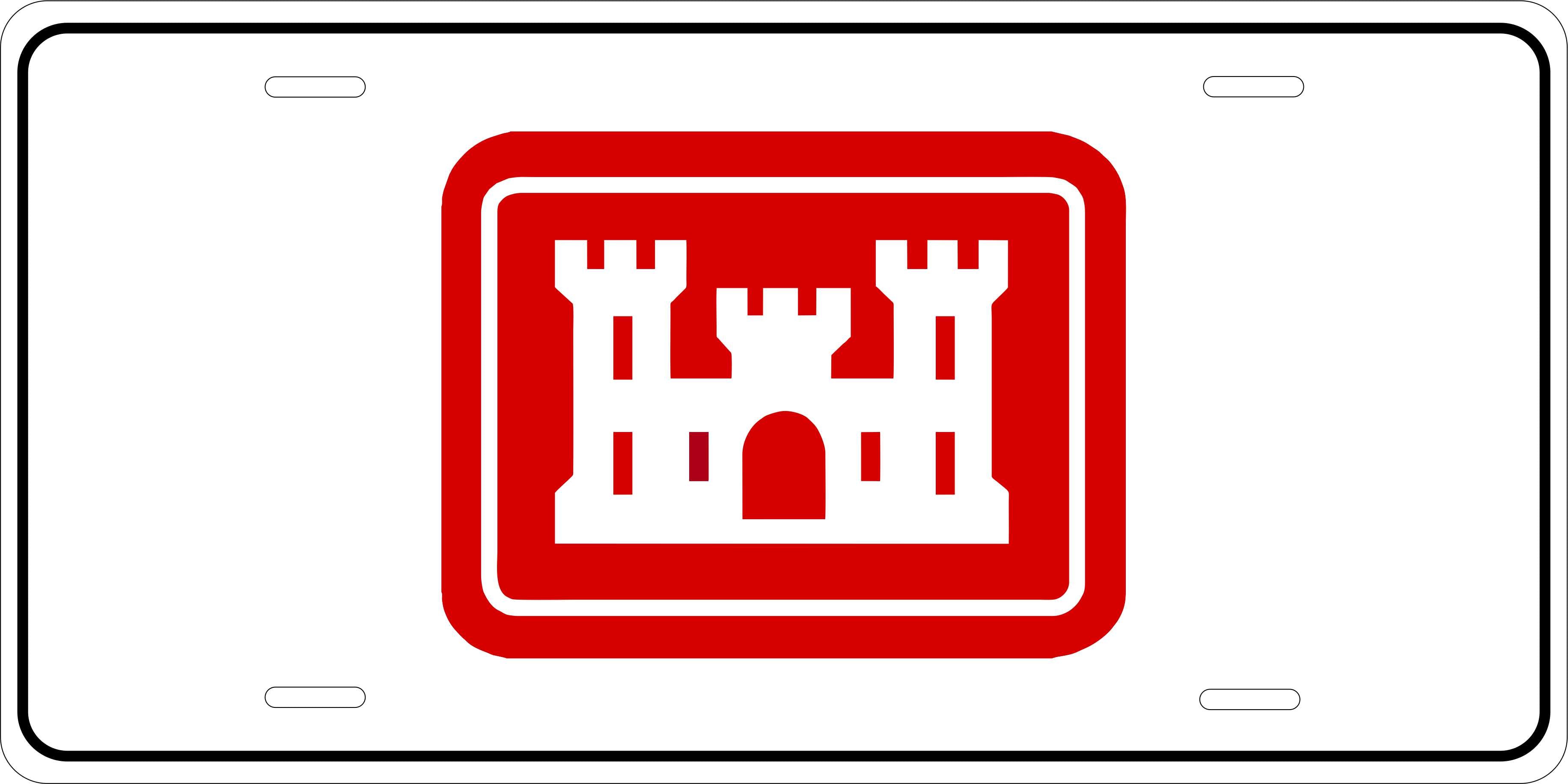 Corps of Engineers Army Military License Plate personalized Novelty Fun Car Bike Motorcycle (Copy)