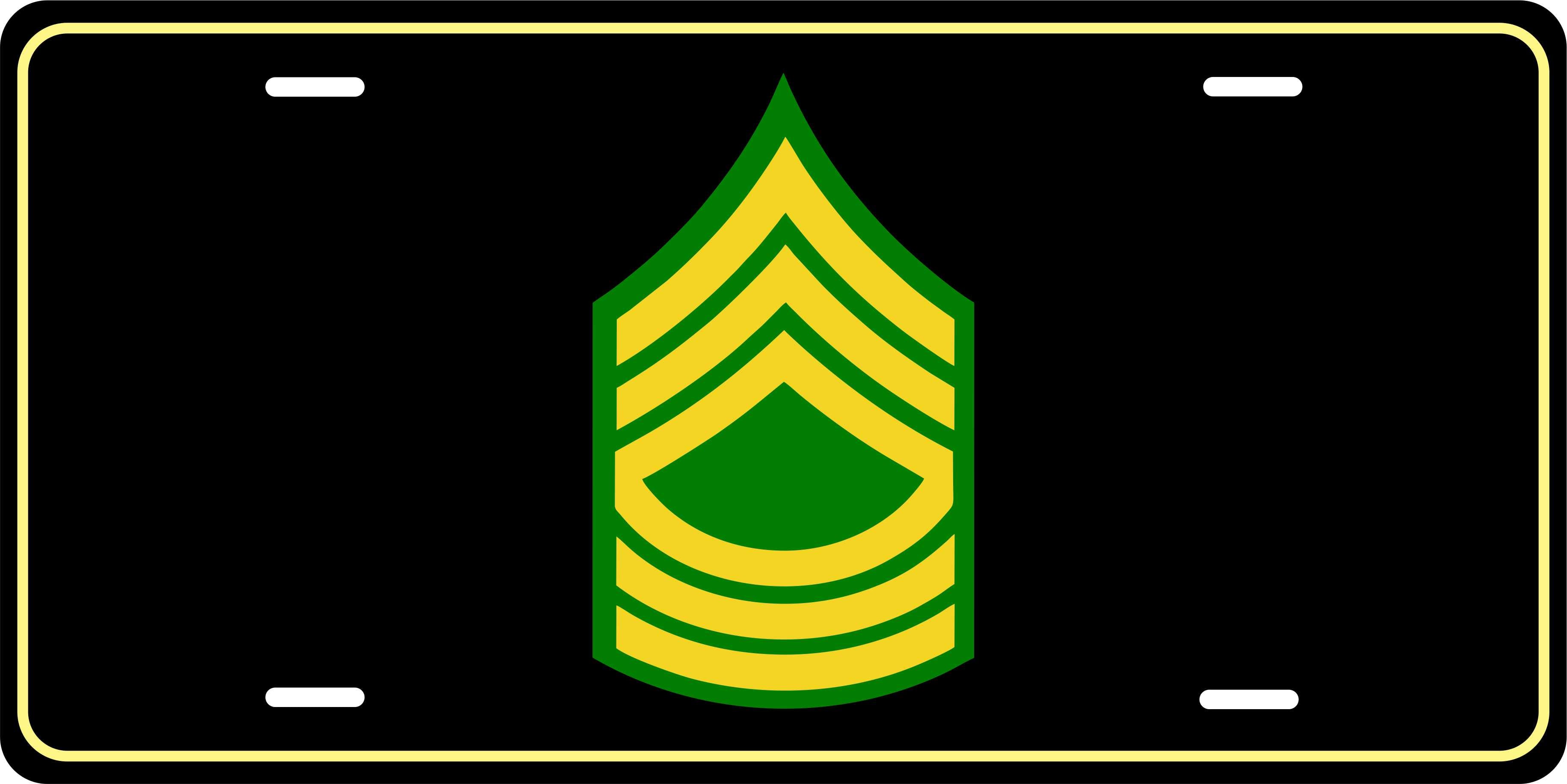 MSG E8 Army Military License Plate personalized Novelty Fun Car Bike Motorcycle