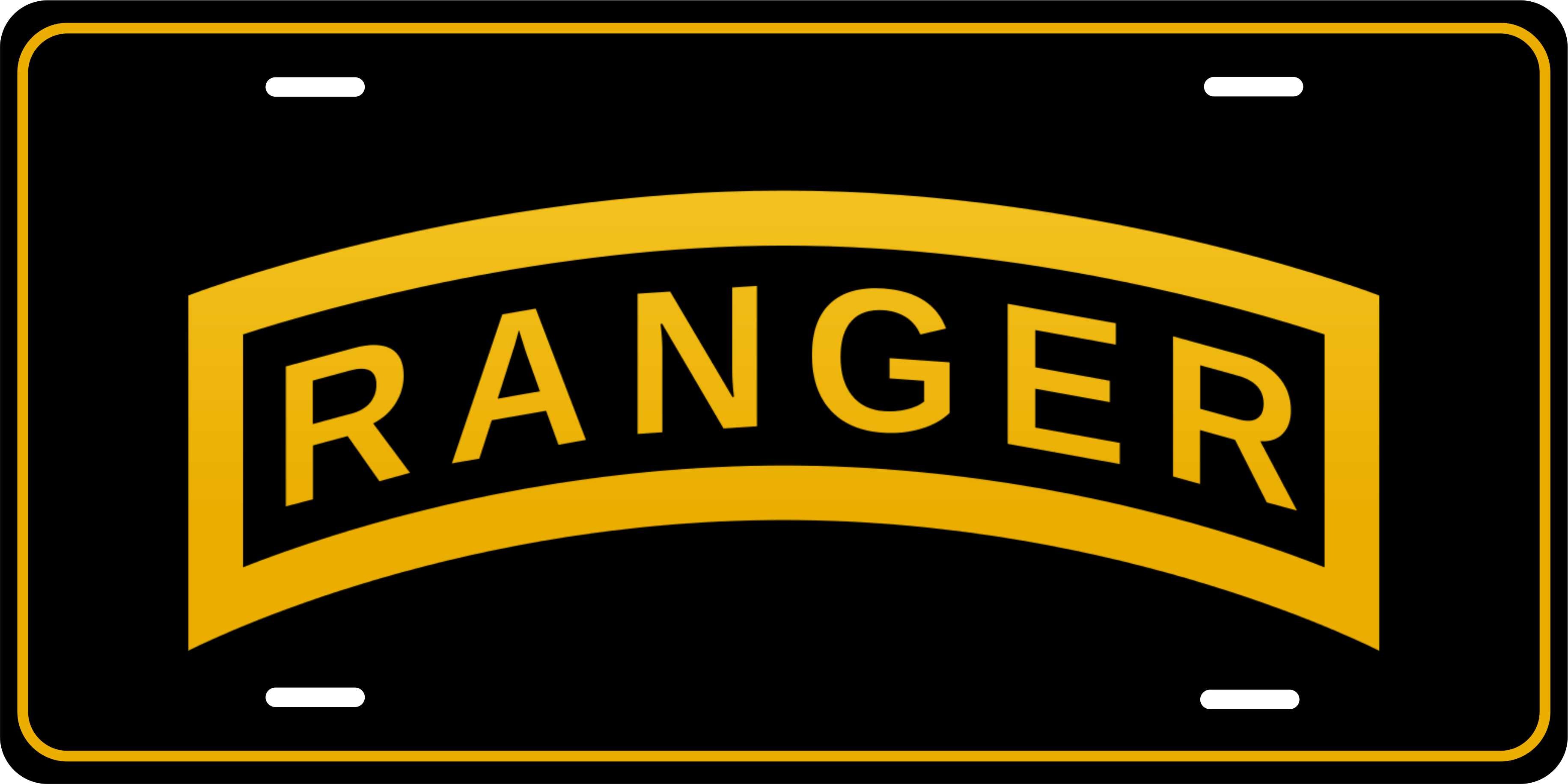 Ranger Army Military License Plate personalized Novelty Fun Car Bike Motorcycle