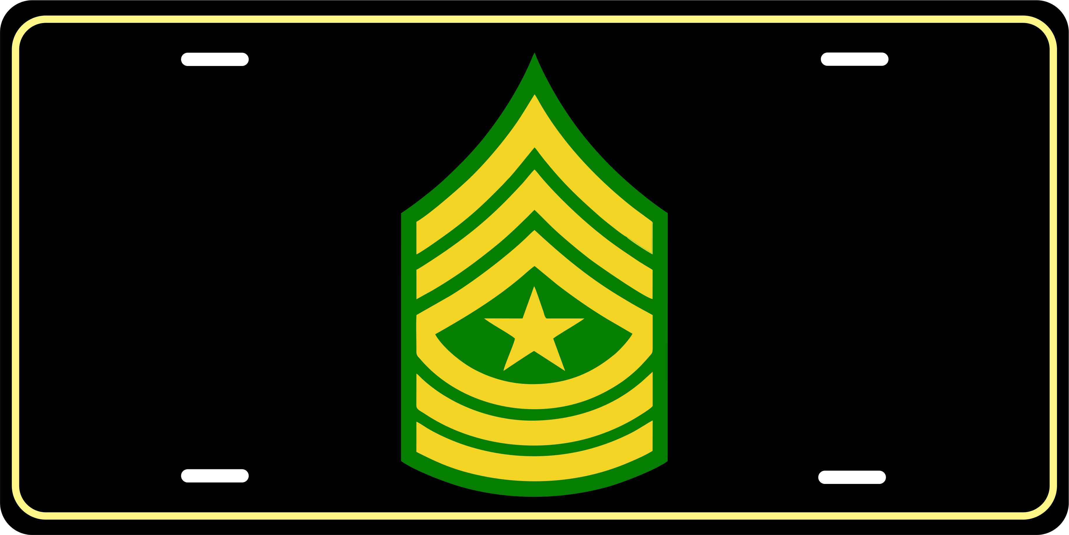 SGM E9 Army Military License Plate personalized Novelty Fun Car Bike Motorcycle