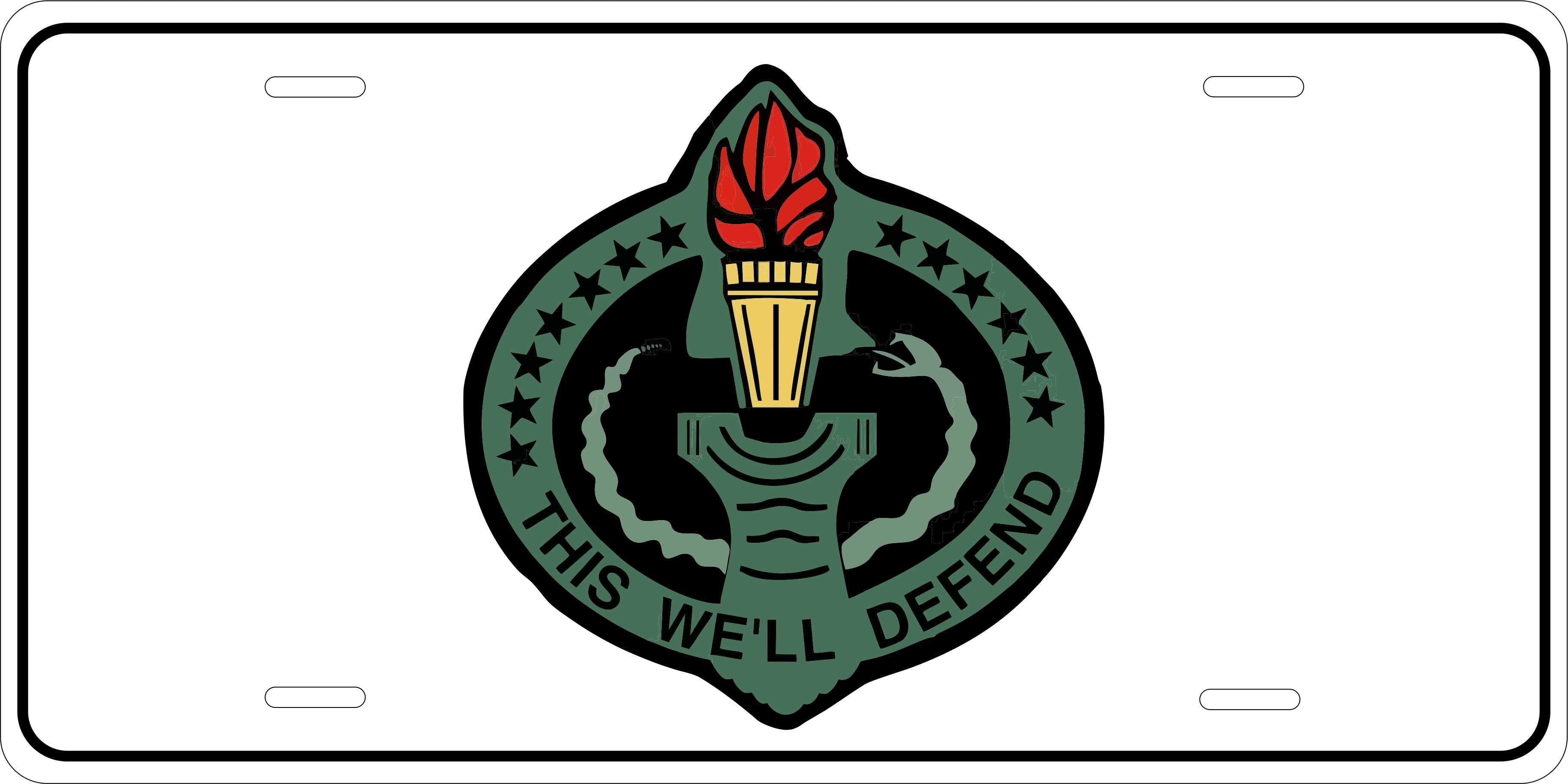 Drill Sergeant Badge Army Military License Plate personalized Novelty Fun Car Bike Motorcycle