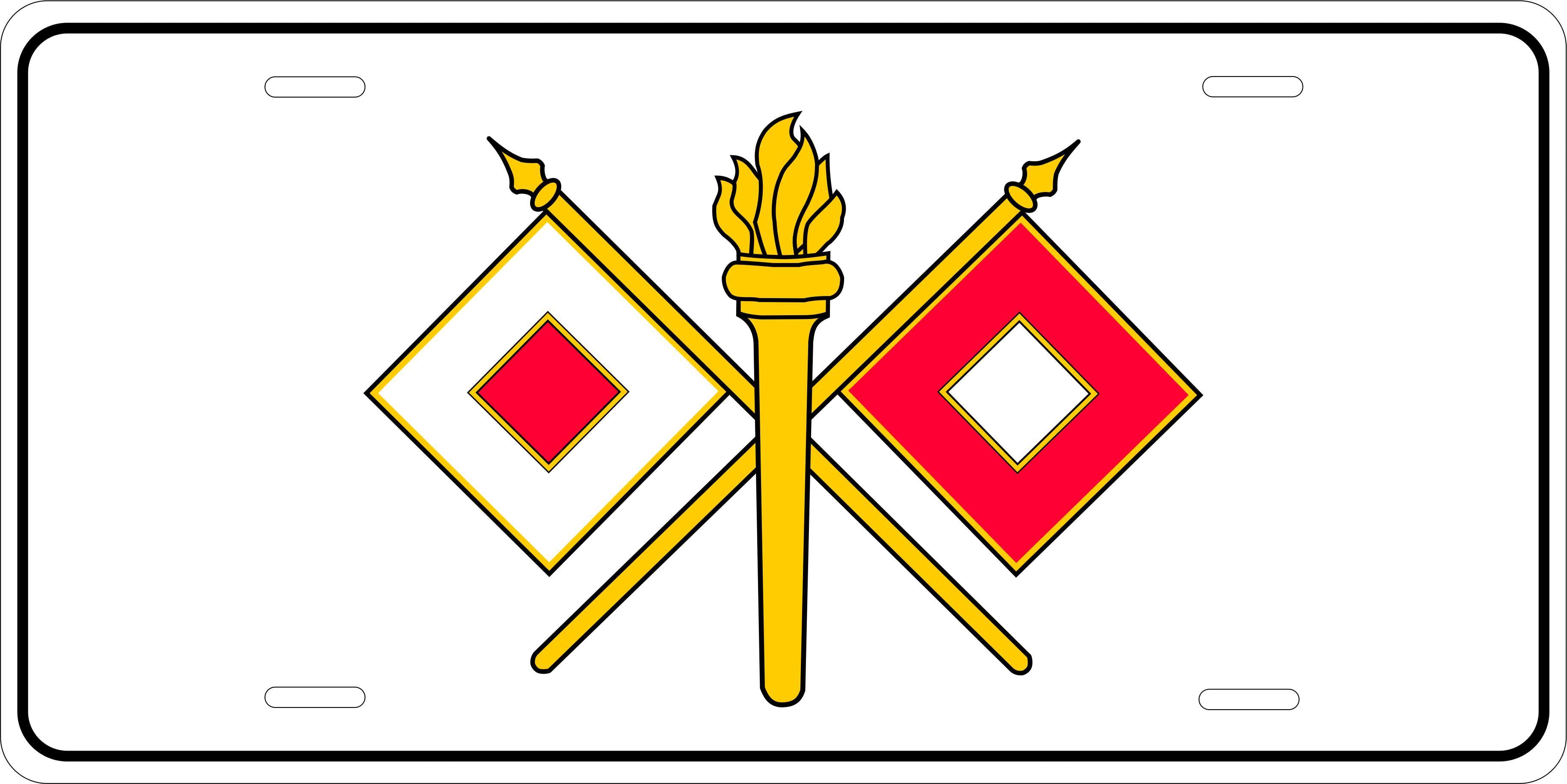 Signal Corps Branch Army Military License Plate personalized Novelty Fun Car Bike Motorcycle