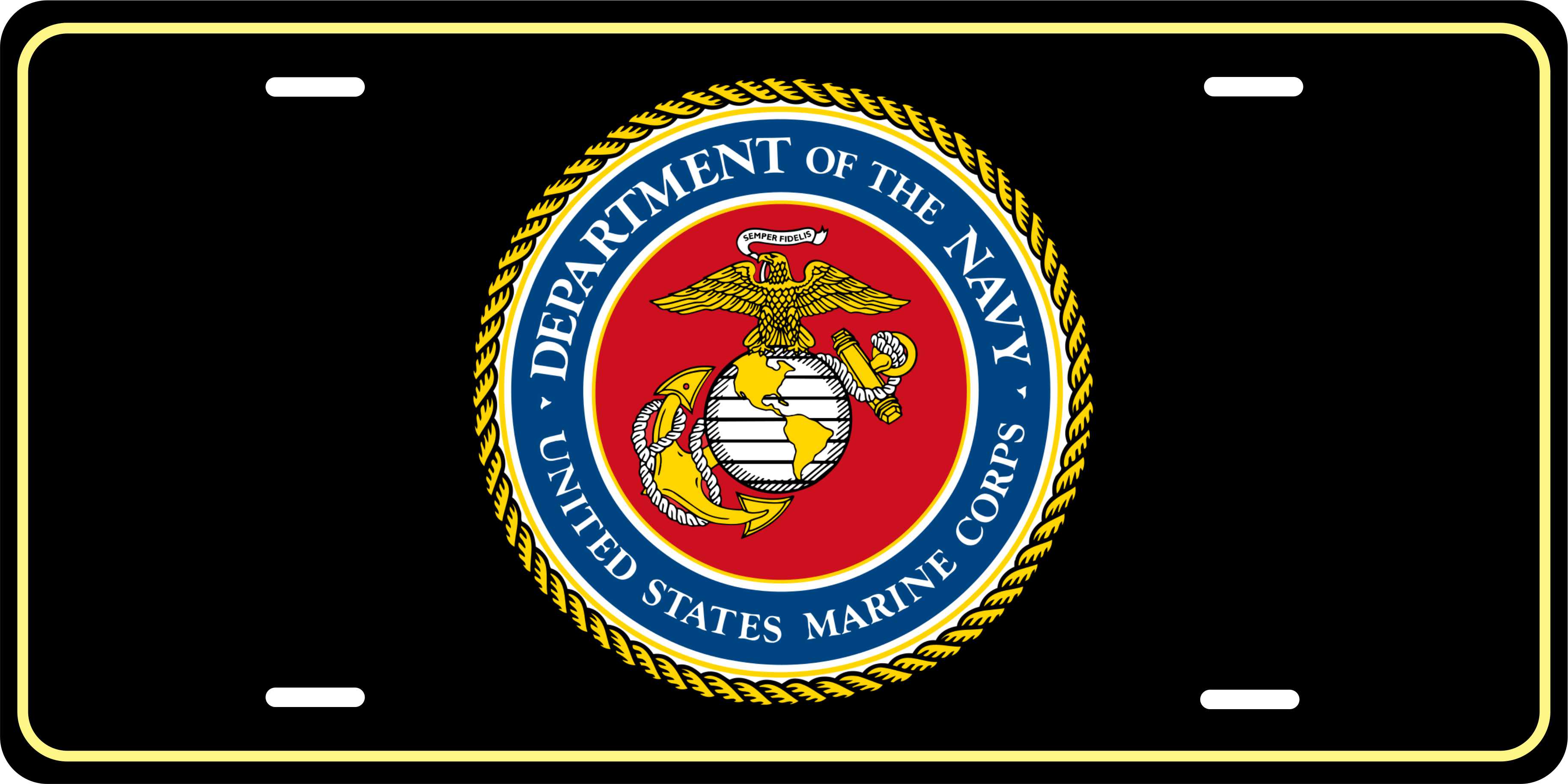 USMC Seal Military License Plate personalized Novelty Fun Car Bike Motorcycle