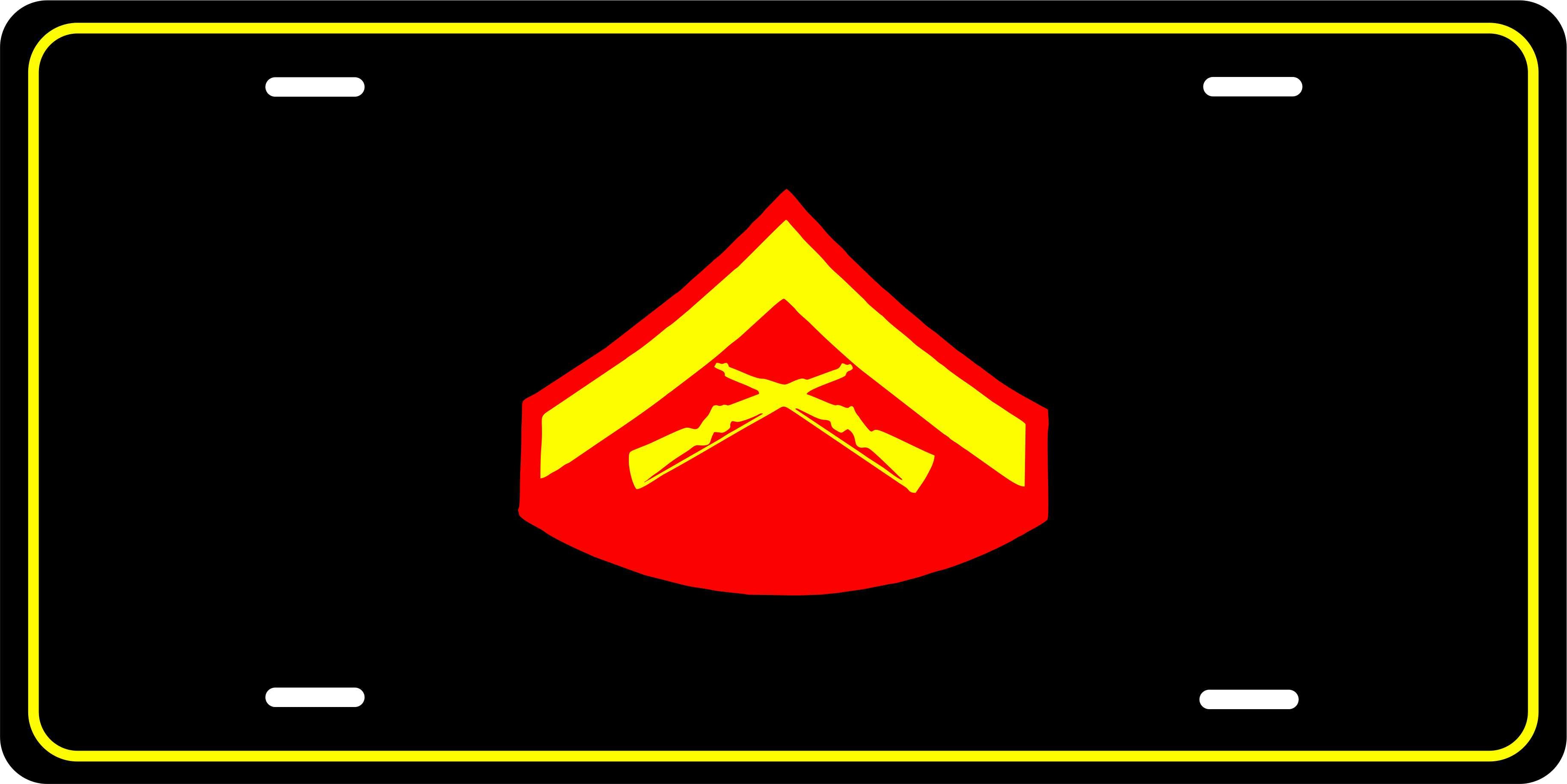 E3 Lance Corporal USMC Military License Plate personalized Novelty Fun Car Bike Motorcycle