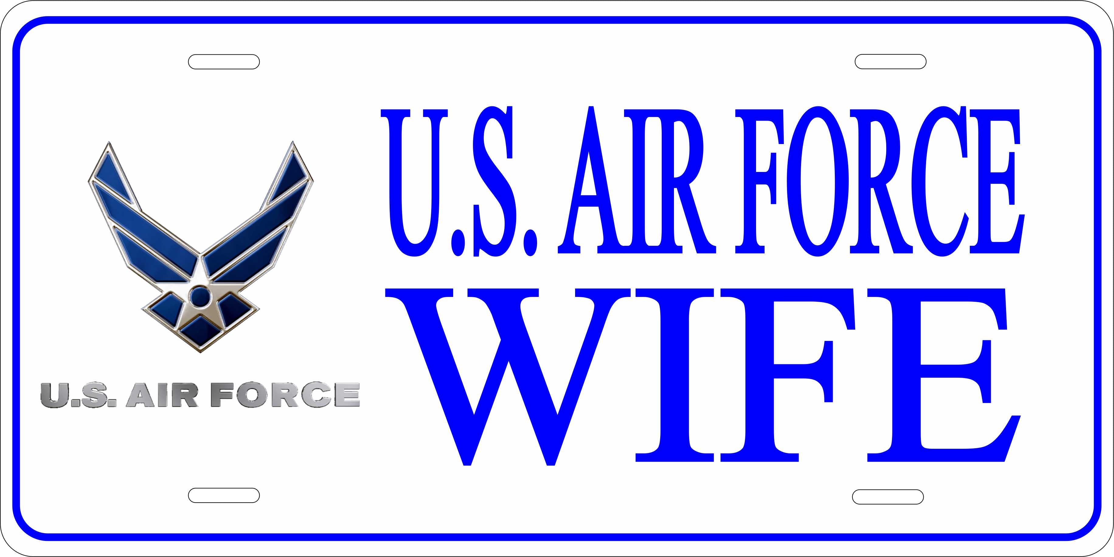 US Air Force Wife Military License Plate personalized Novelty Fun Car Bike Motorcycle (Copy)