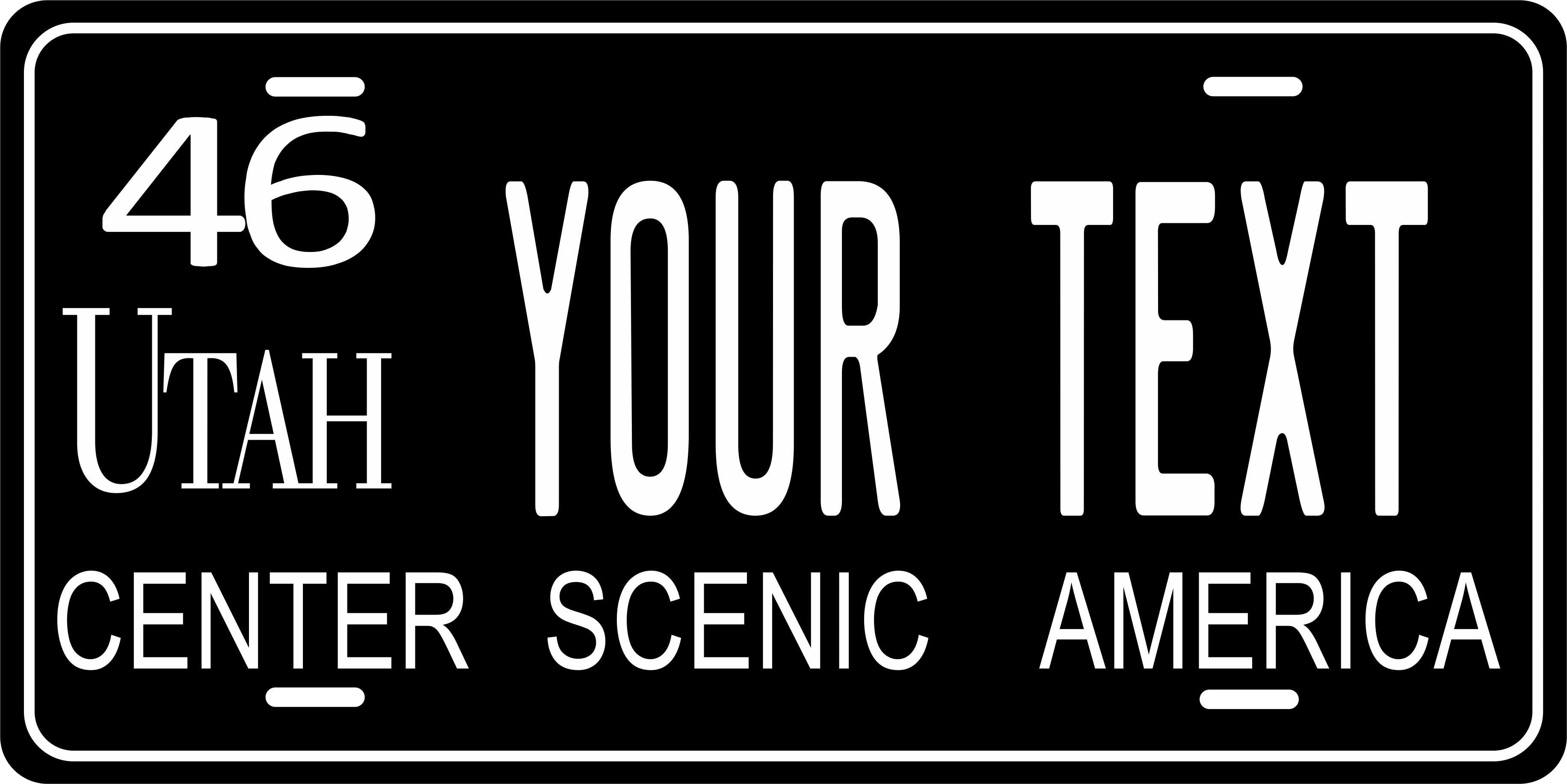 Utah 1946 License Plate Personalized Novelty Fun Car Bike Motorcycle