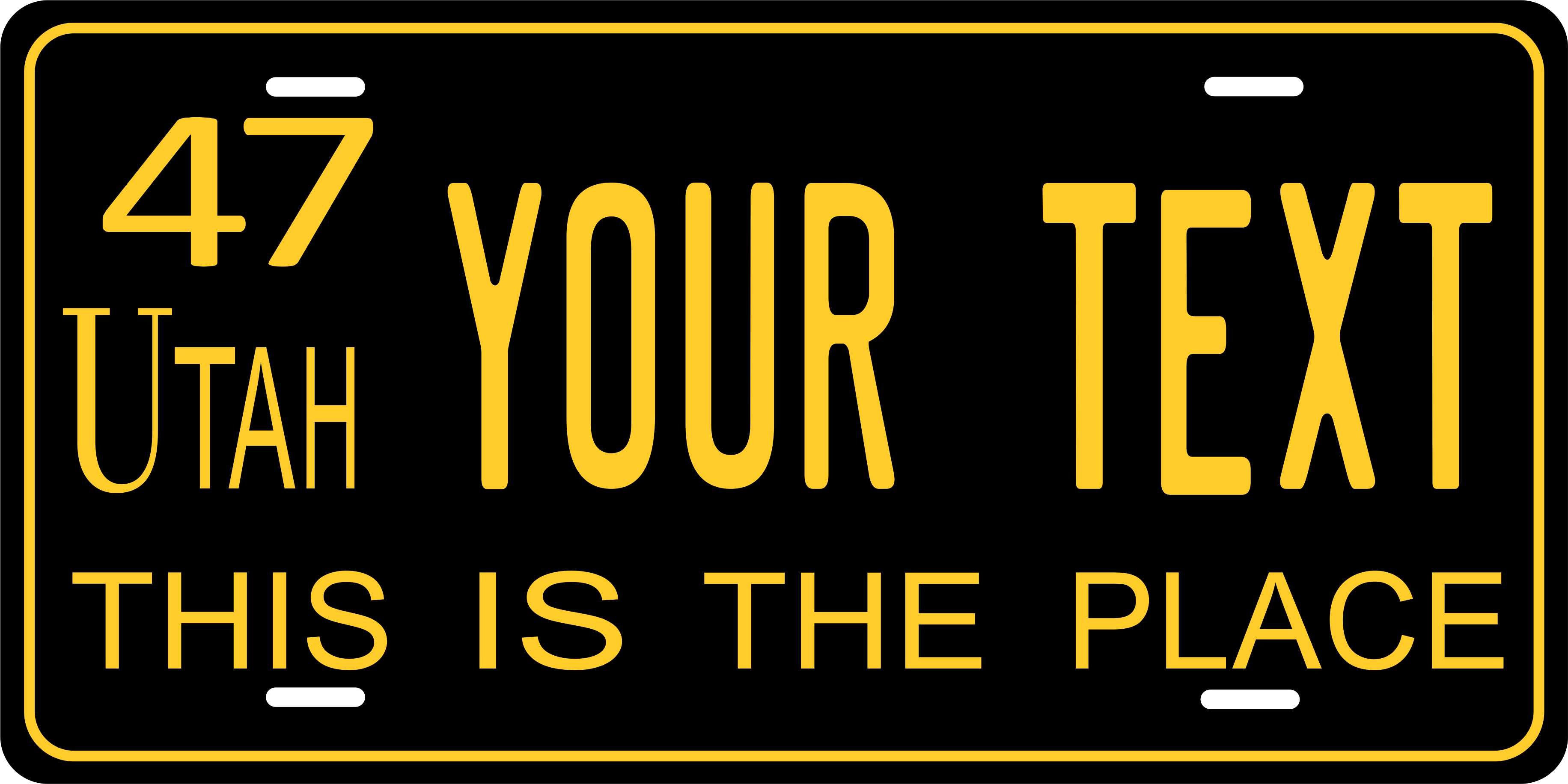 Utah 1947 License Plate Personalized Novelty Fun Car Bike Motorcycle