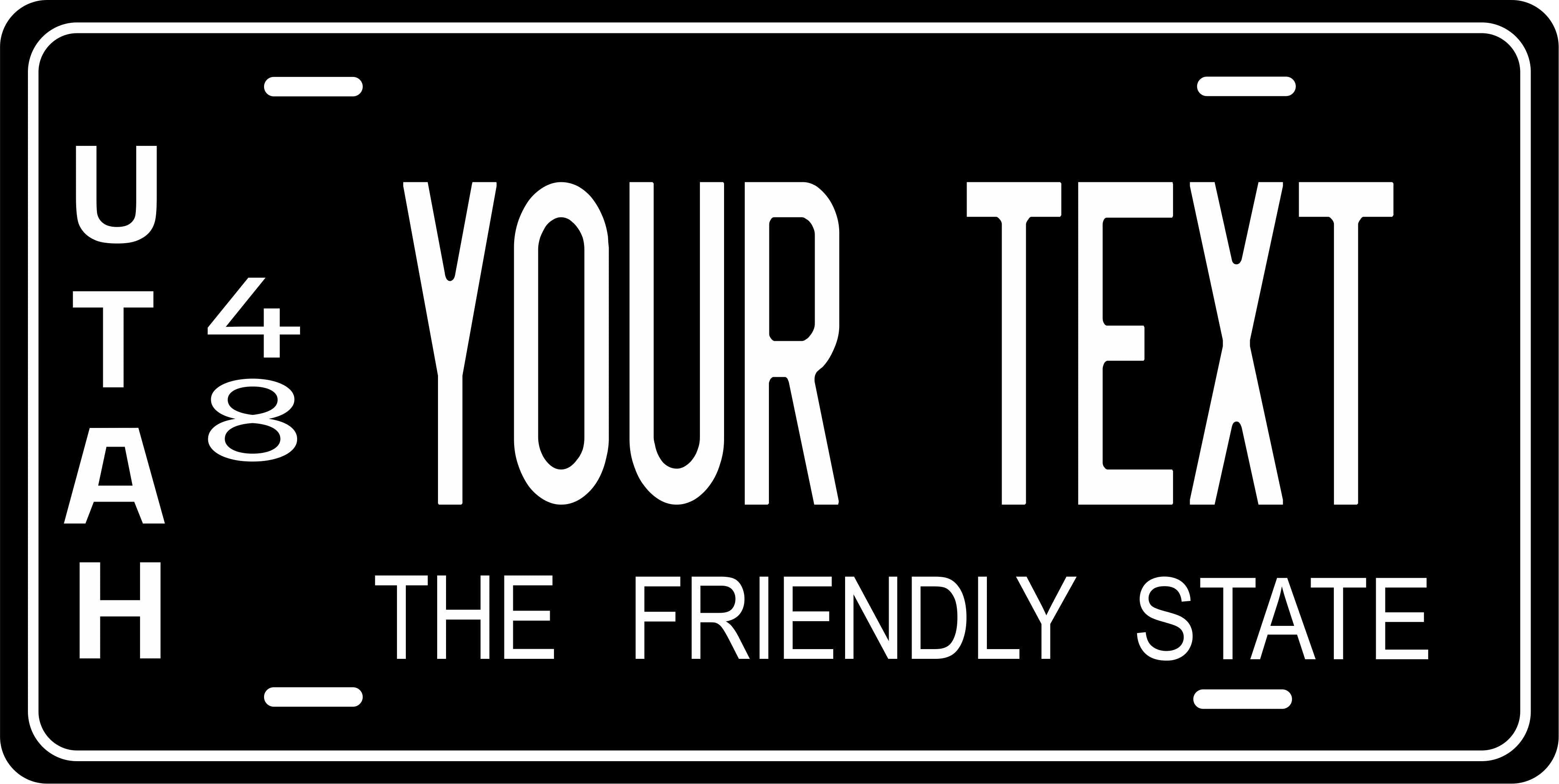 Utah 1948 License Plate Personalized Novelty Fun Car Bike Motorcycle