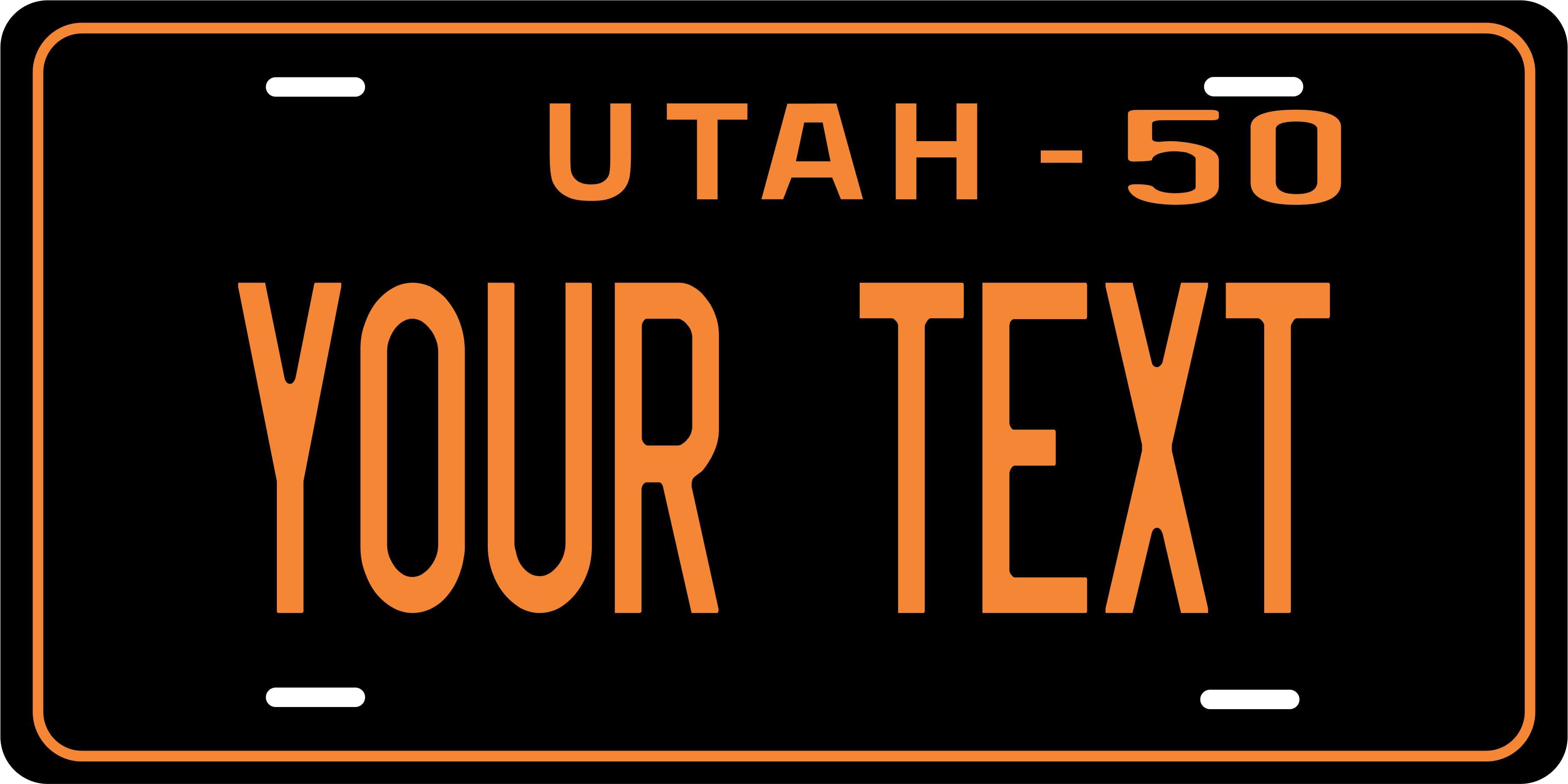 Utah 1950 License Plate Personalized Novelty Fun Car Bike Motorcycle