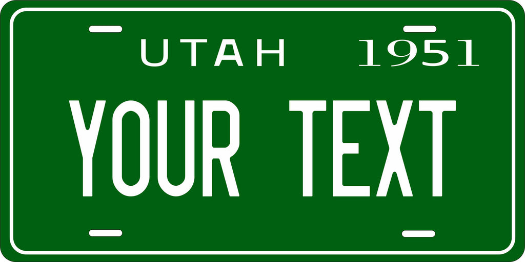 Utah 1951 License Plate Personalized Novelty Fun Car Bike Motorcycle