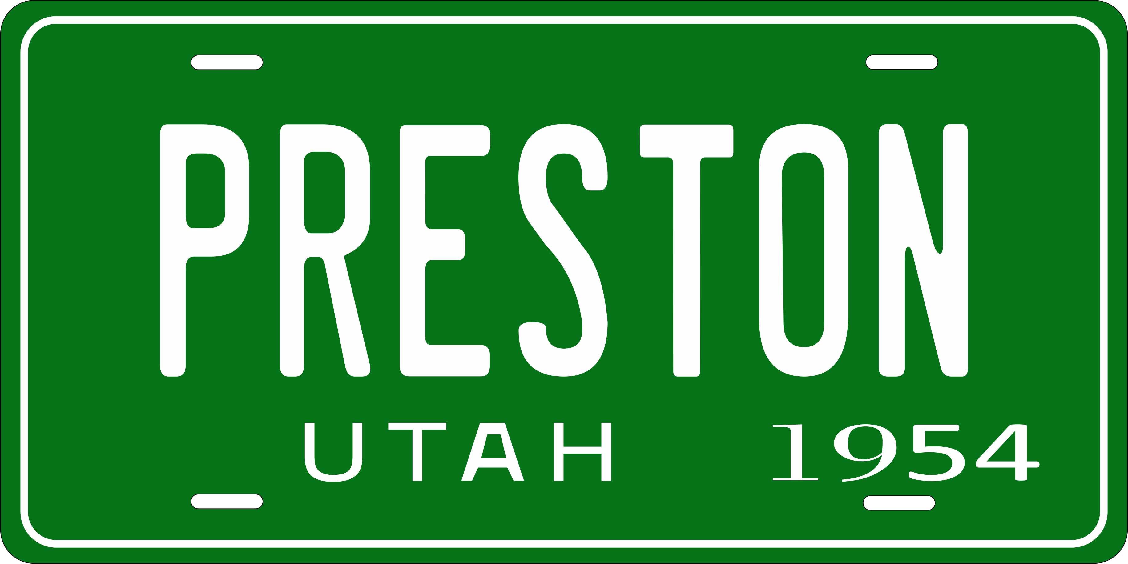 Utah 1954 License Plate Personalized Novelty Fun Car Bike Motorcycle