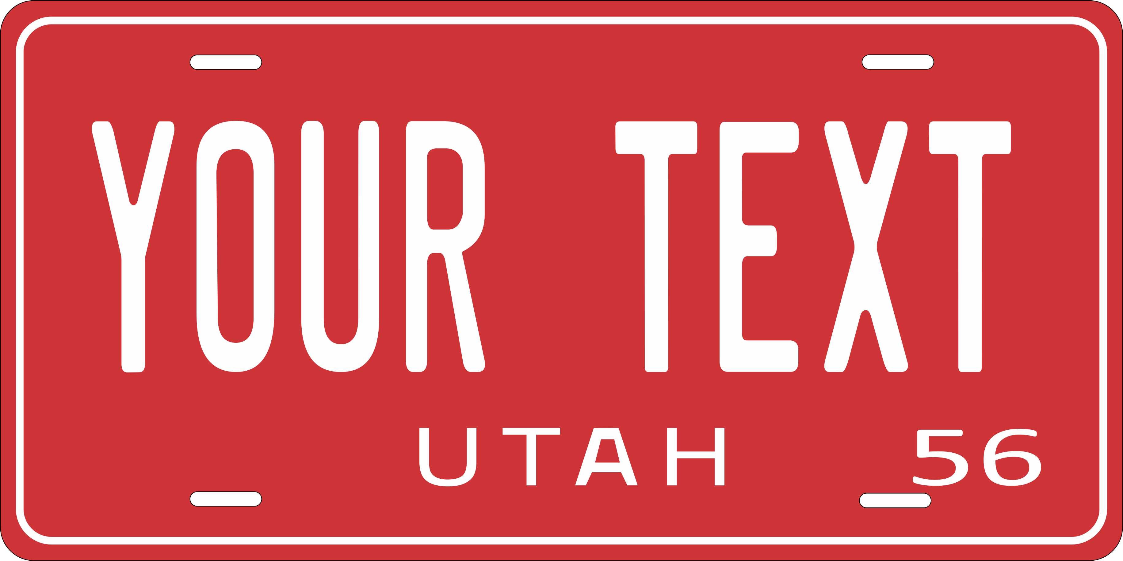 Utah 1956 License Plate Personalized Novelty Fun Car Bike Motorcycle
