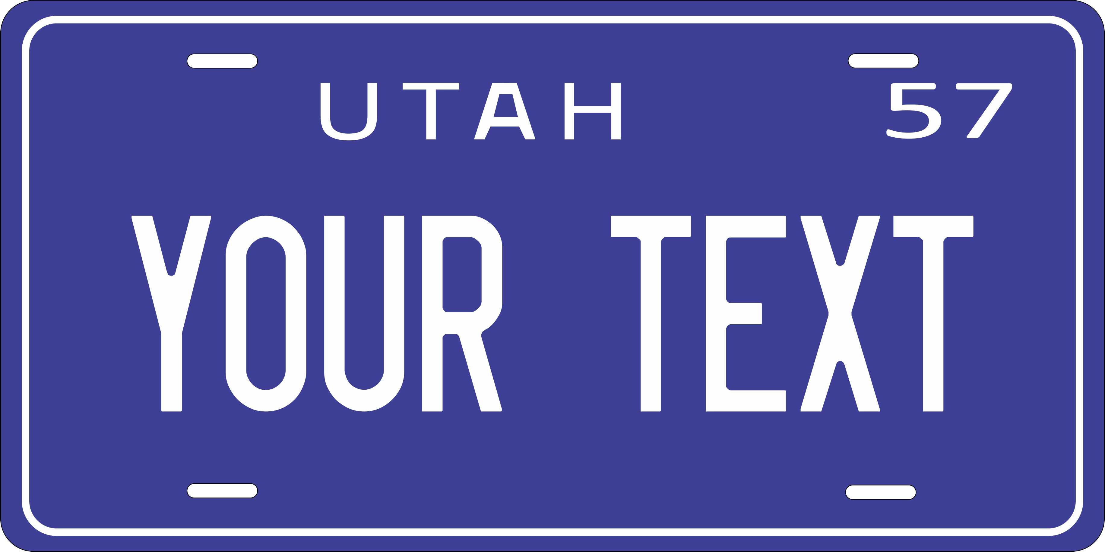 Utah 1957 License Plate Personalized Novelty Fun Car Bike Motorcycle