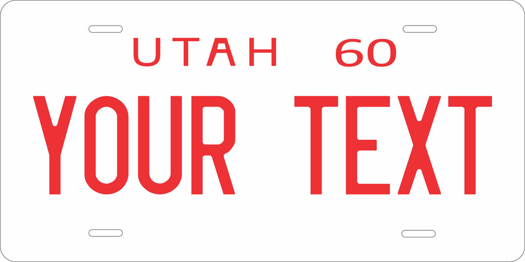 Utah 1960 License Plate Personalized Novelty Fun Car Bike Motorcycle