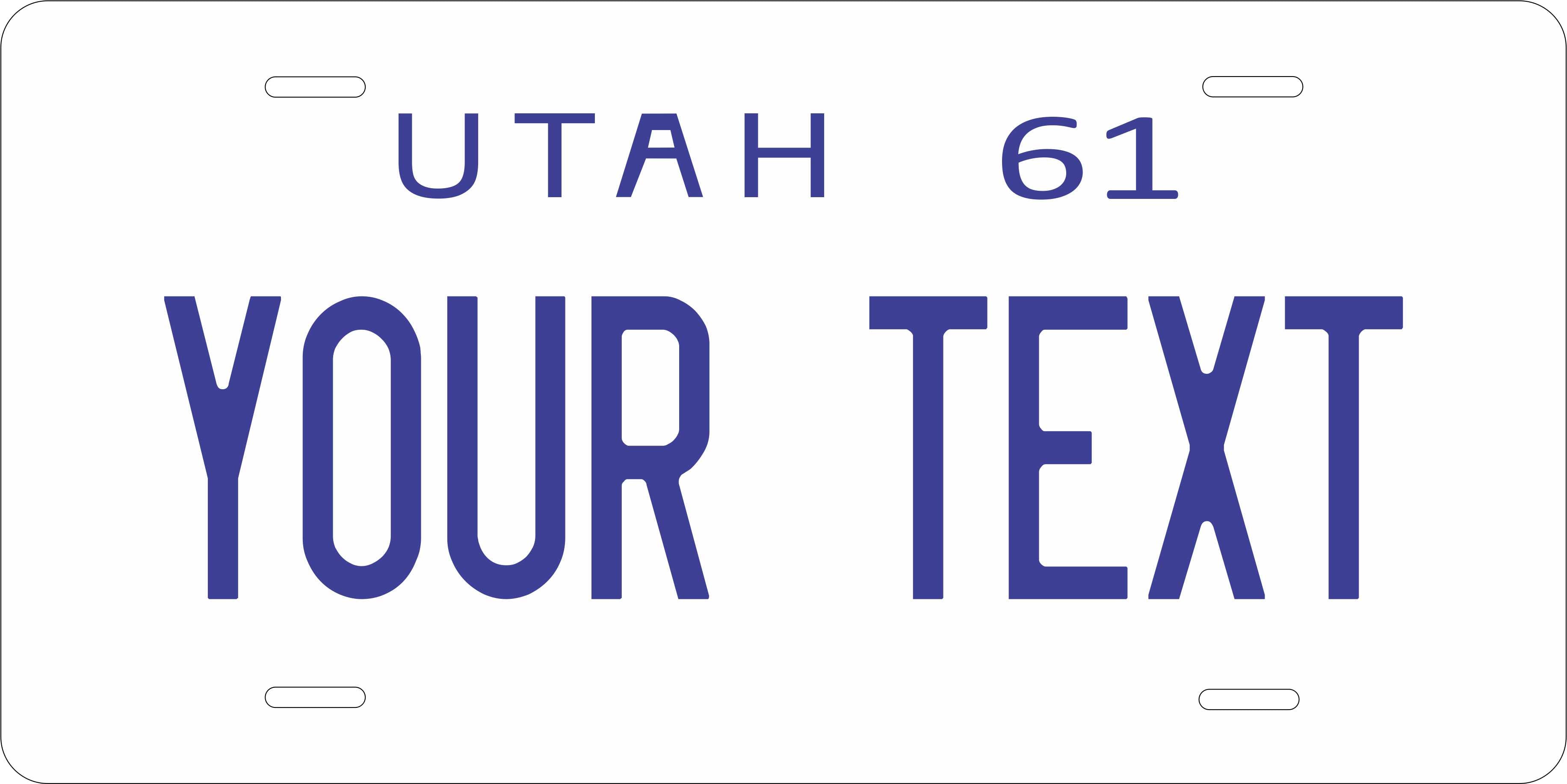 Utah 1961 License Plate Personalized Novelty Fun Car Bike Motorcycle
