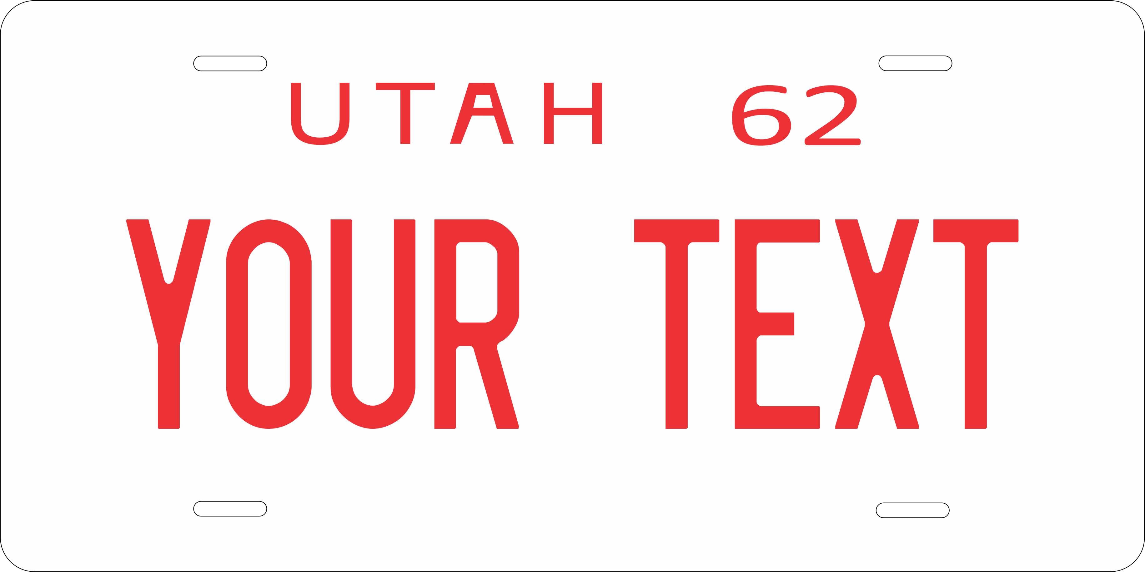 Utah 1962 License Plate Personalized Novelty Fun Car Bike Motorcycle