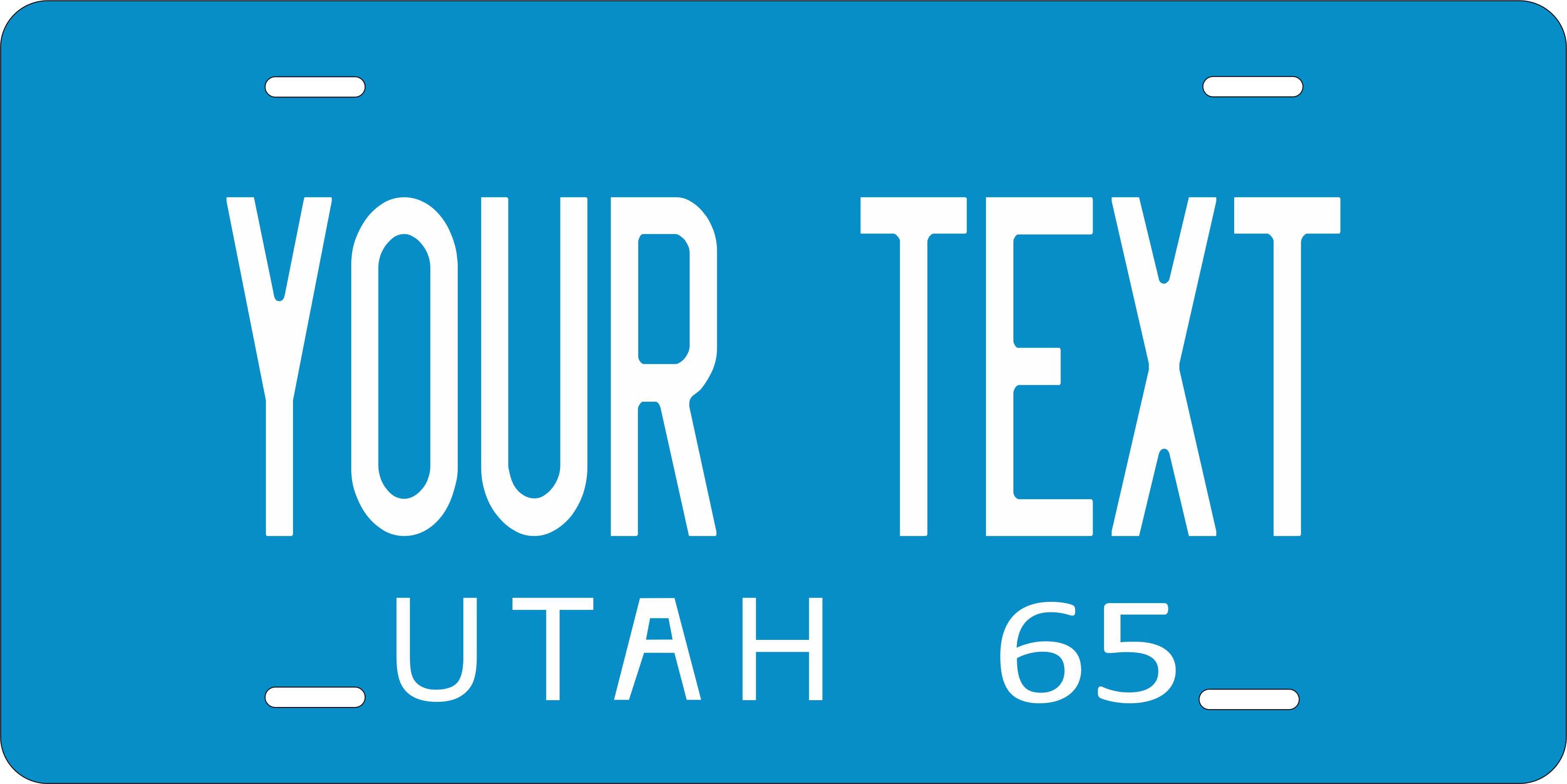 Utah 1965 License Plate Personalized Novelty Fun Car Bike Motorcycle