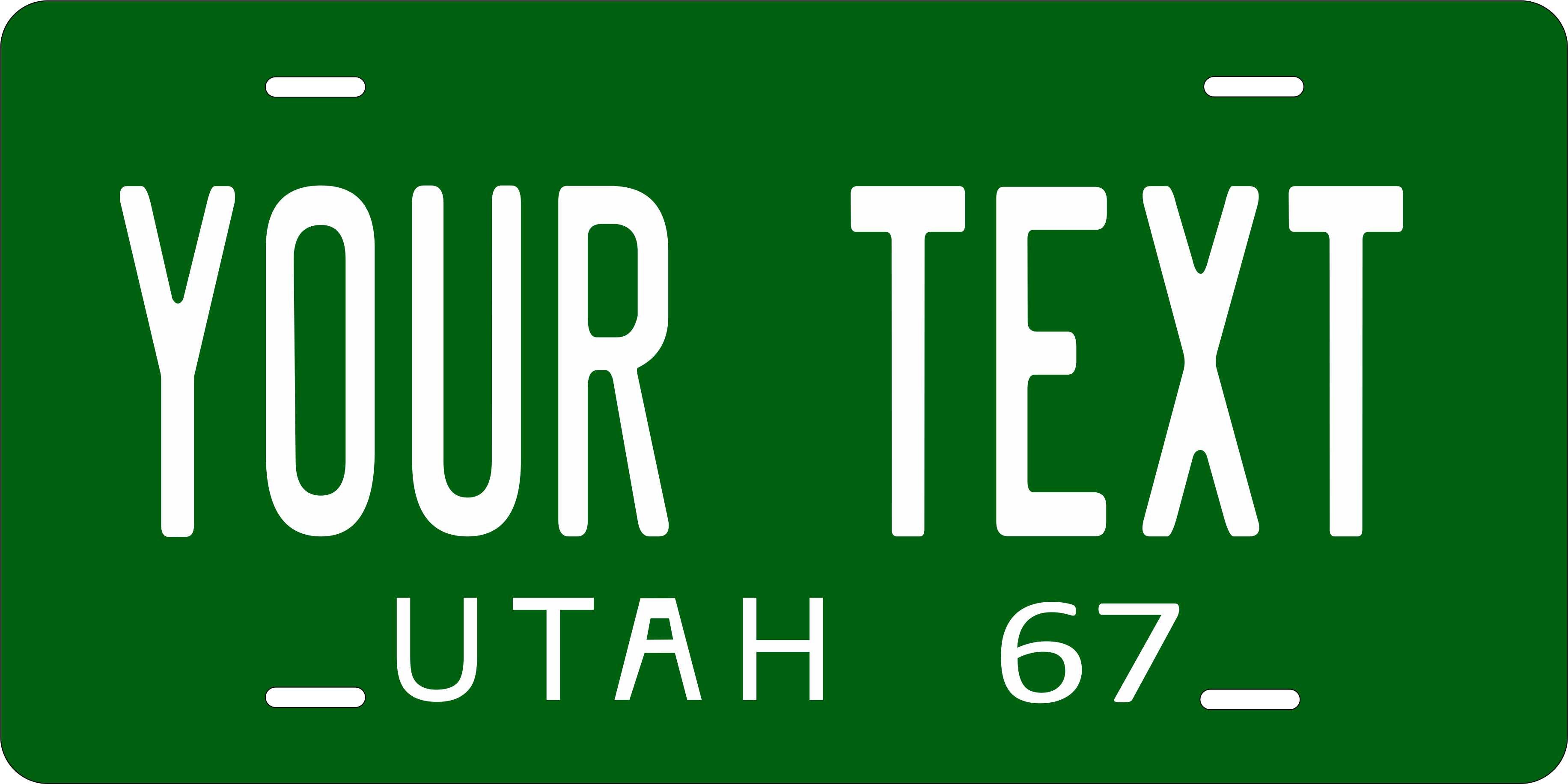 Utah 1967 License Plate Personalized Novelty Fun Car Bike Motorcycle
