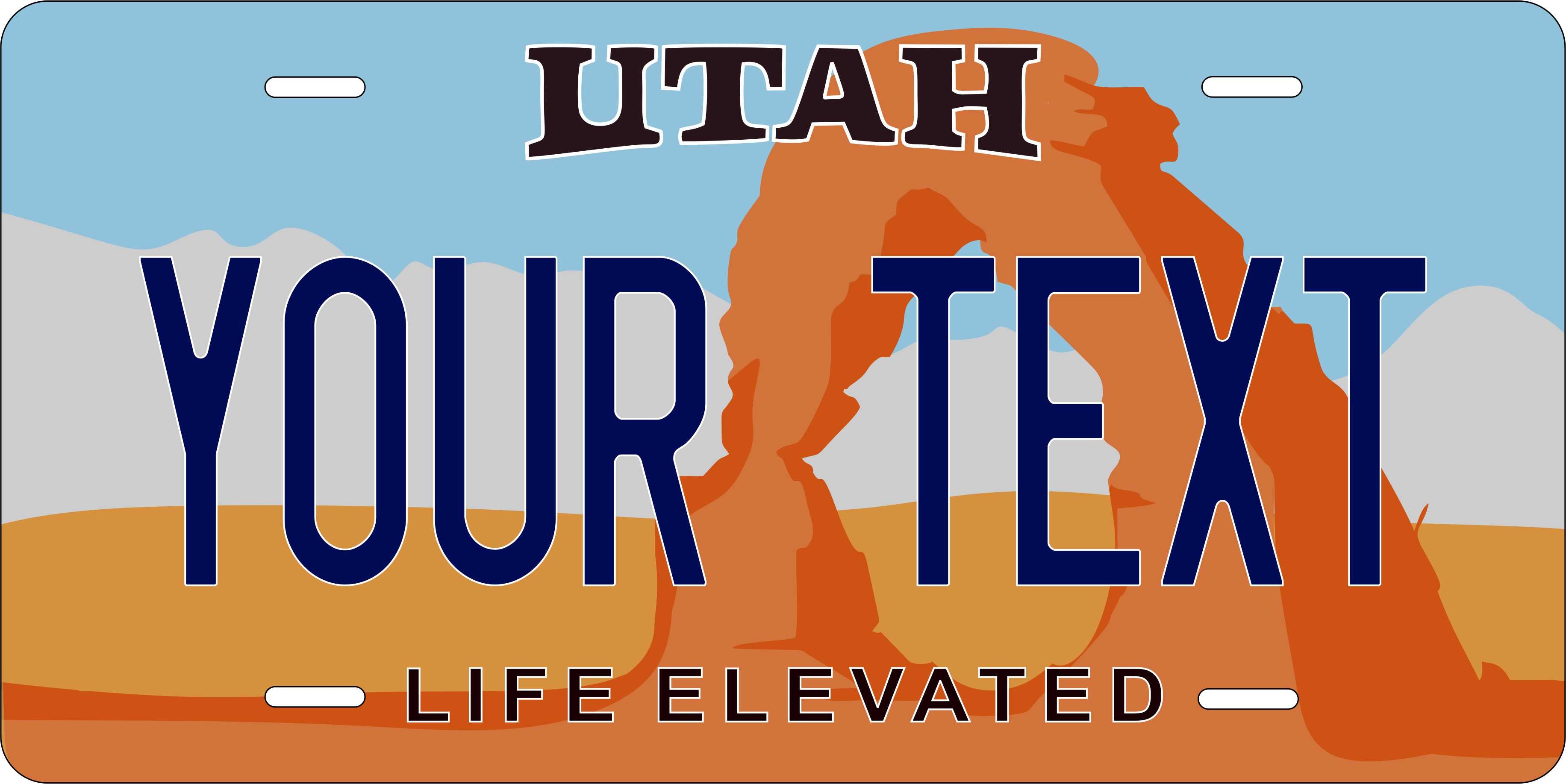 Utah 1992 Life Elevated License Plate Personalized Novelty Fun Car Bike Motorcycle