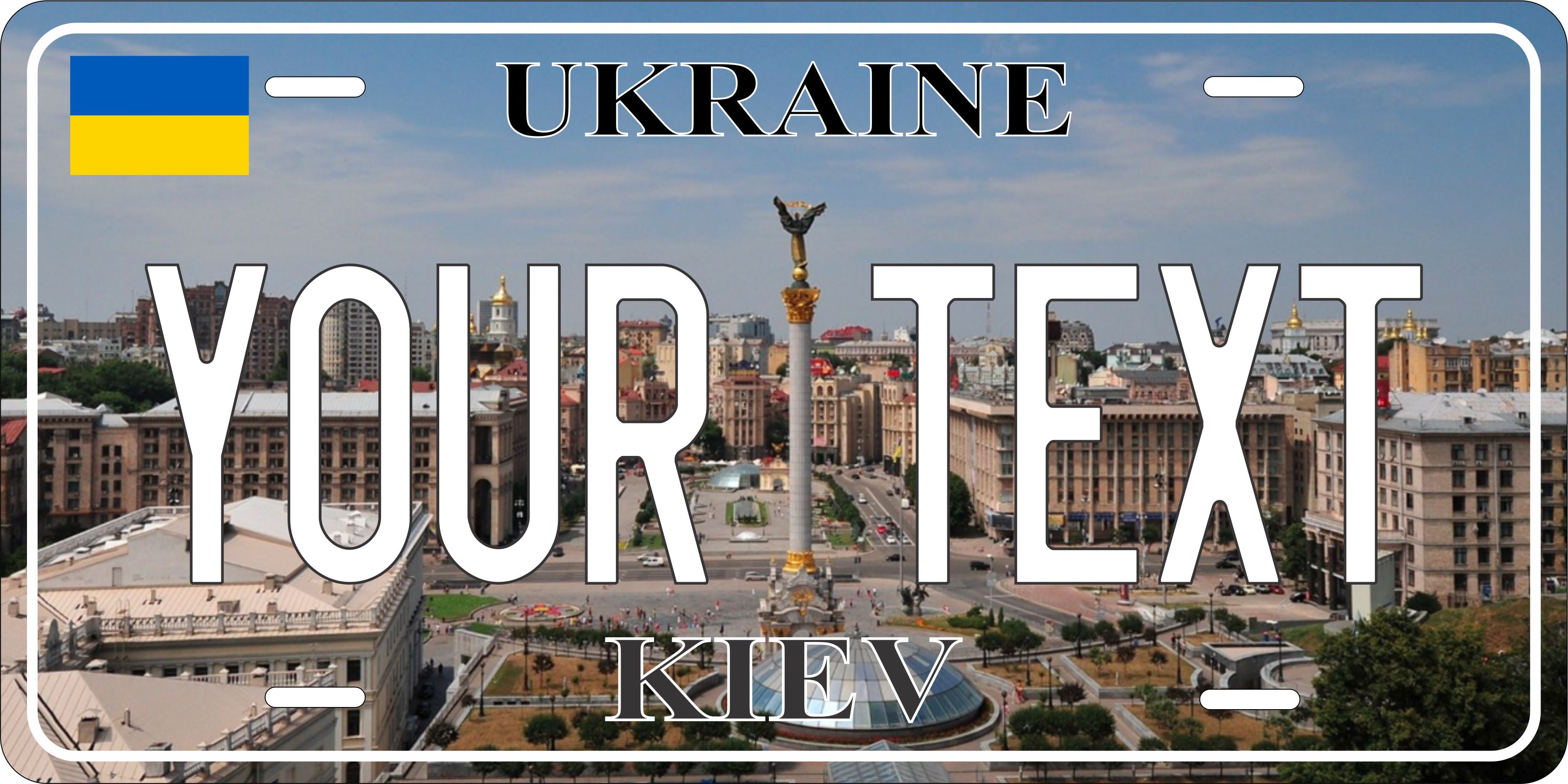 Kiev Ukraine City License Plate personalized Novelty Fun Car Bike Motorcycle