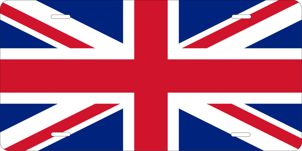UK Europe Flag  License Plate personalized Novelty Fun Car Bike Motorcycle