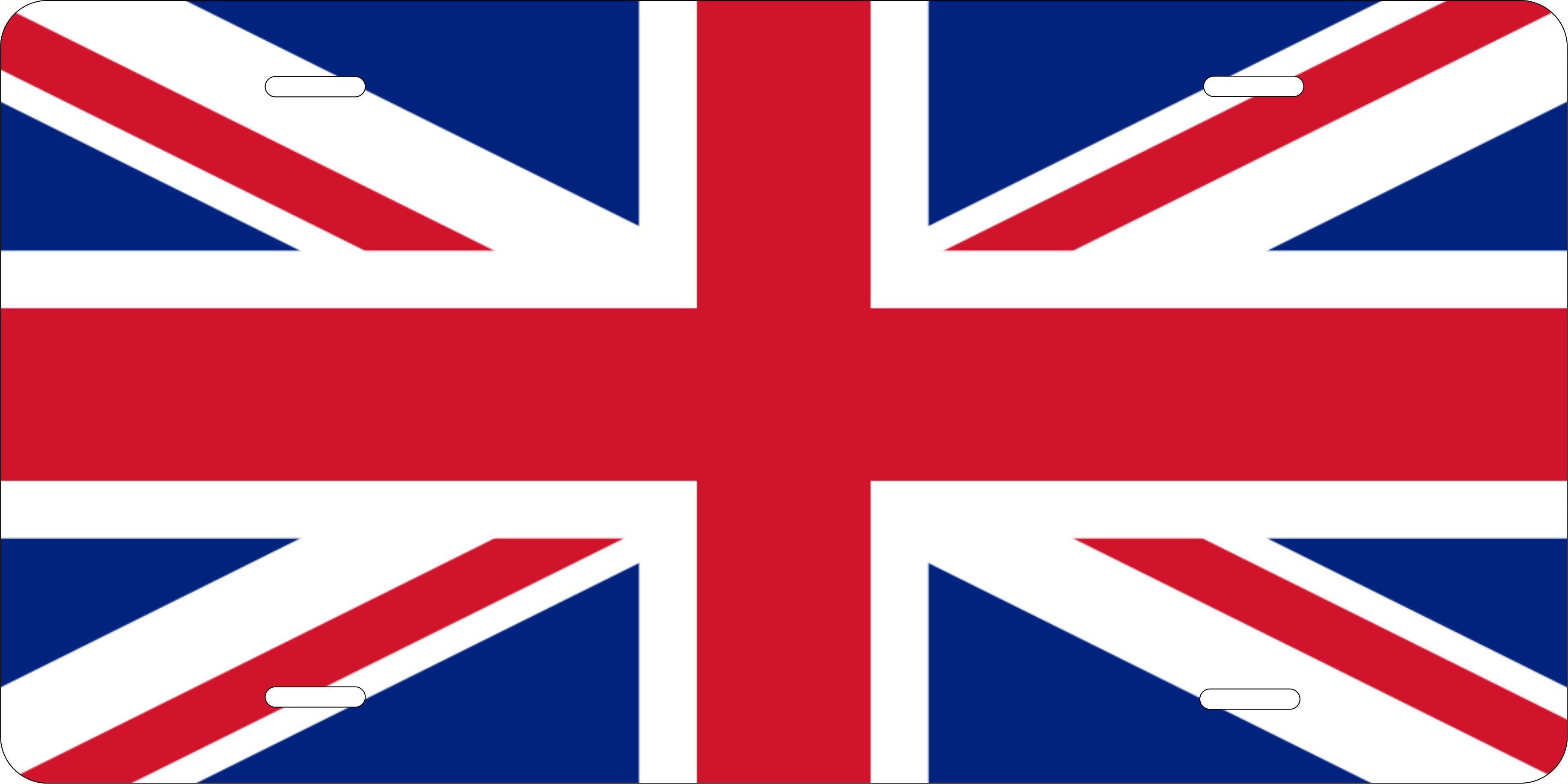 UK Europe Flag  License Plate personalized Novelty Fun Car Bike Motorcycle