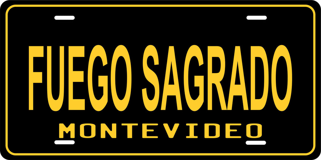 Uruguay Montevideo Black CSA License Plate Custom Novelty Car Bike Motorcycle