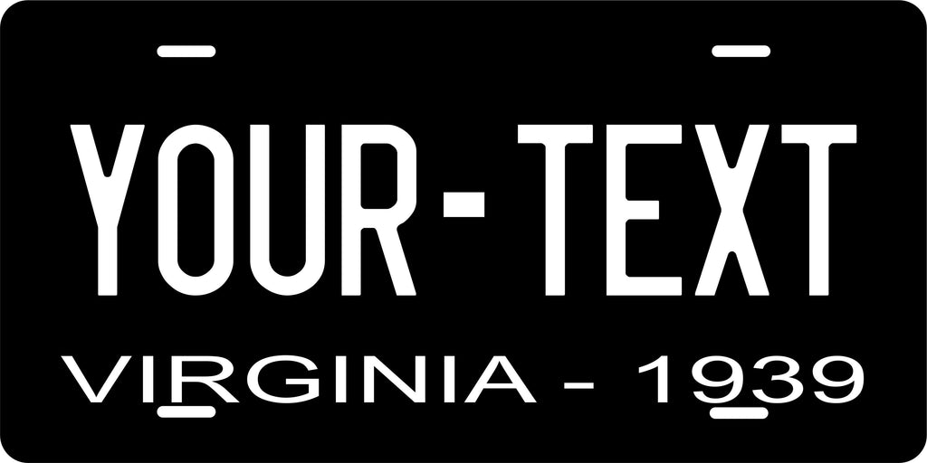 Virginia State 1939 License Plate Personalized Novelty Fun Car Bike Motorcycle