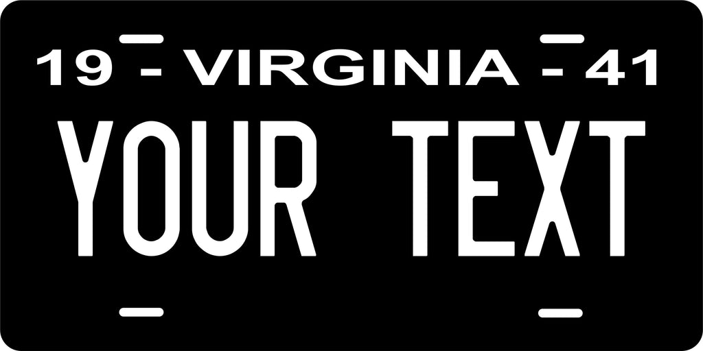 Virginia State 1941 License Plate Personalized Novelty Fun Car Bike Motorcycle