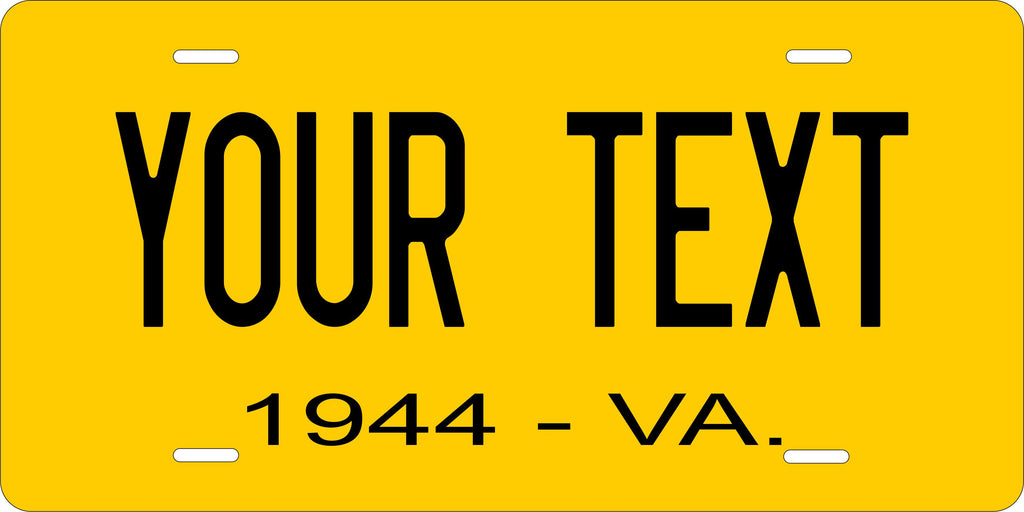 Virginia State 1944 License Plate Personalized Novelty Fun Car Bike Motorcycle