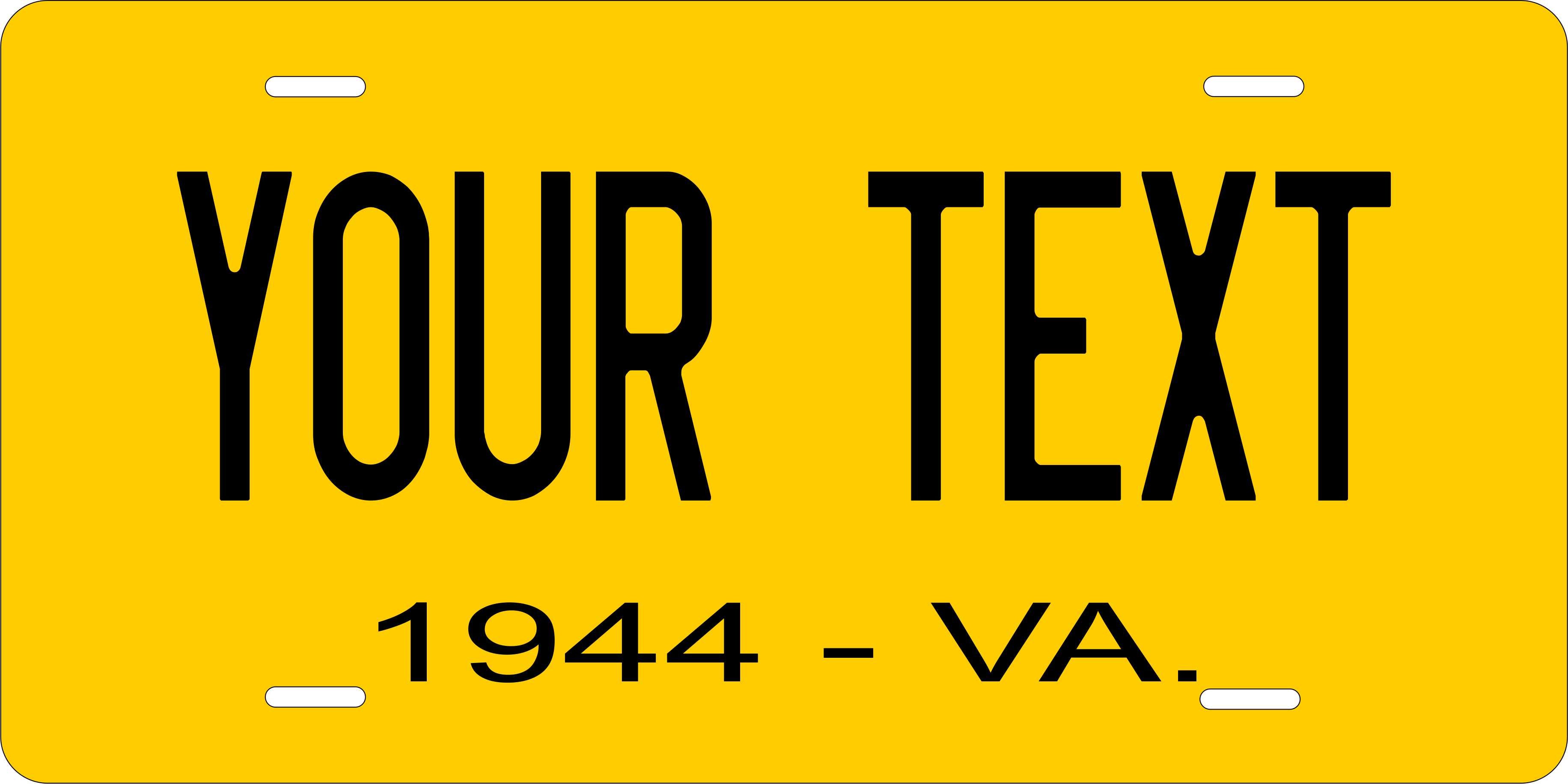 Virginia State 1944 License Plate Personalized Novelty Fun Car Bike Motorcycle