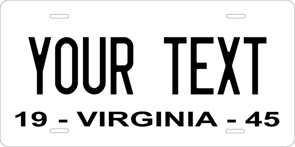 Virginia State 1945 License Plate Personalized Novelty Fun Car Bike Motorcycle